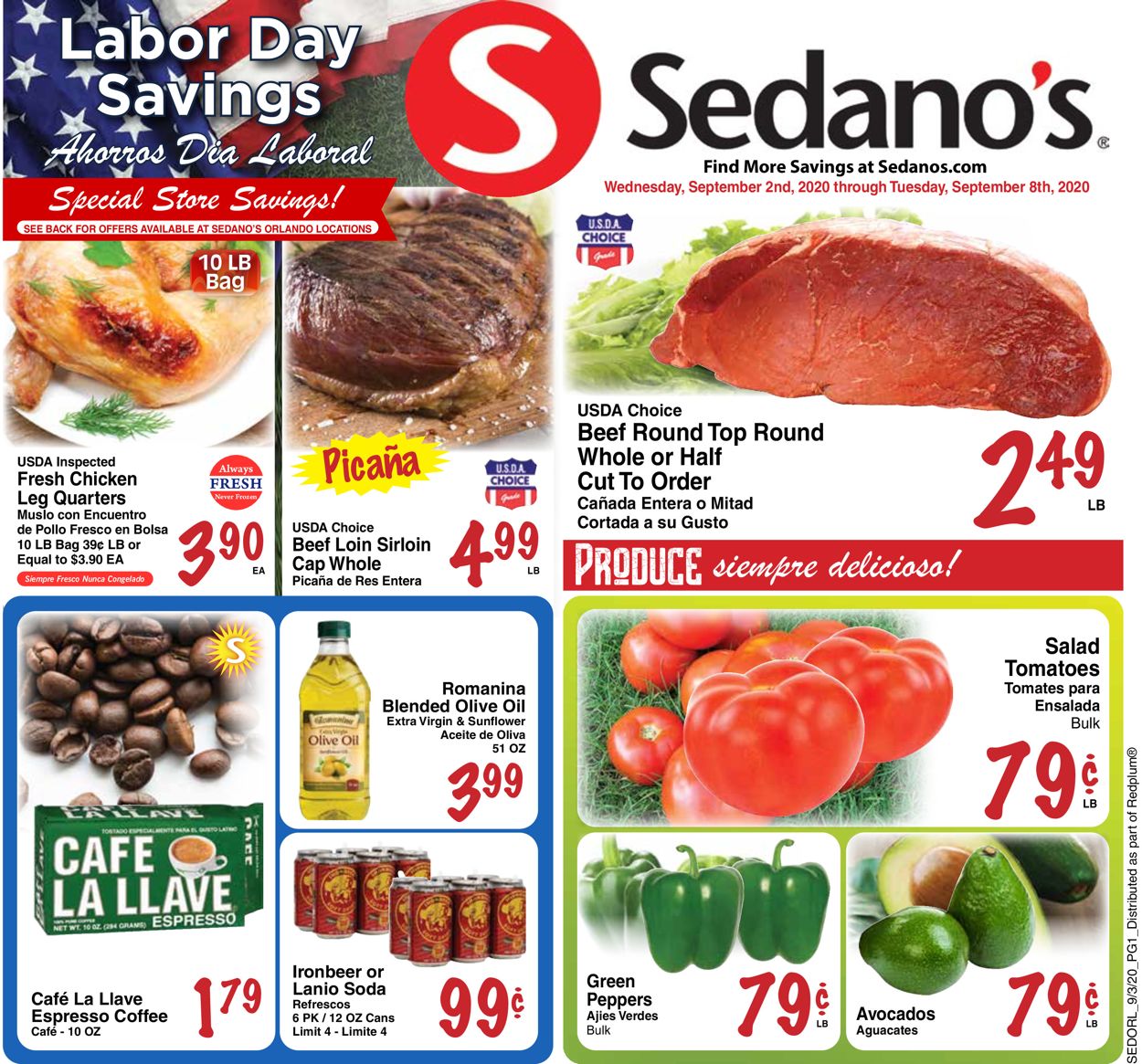 Sedano's Weekly Ad Circular - valid 09/02-09/08/2020