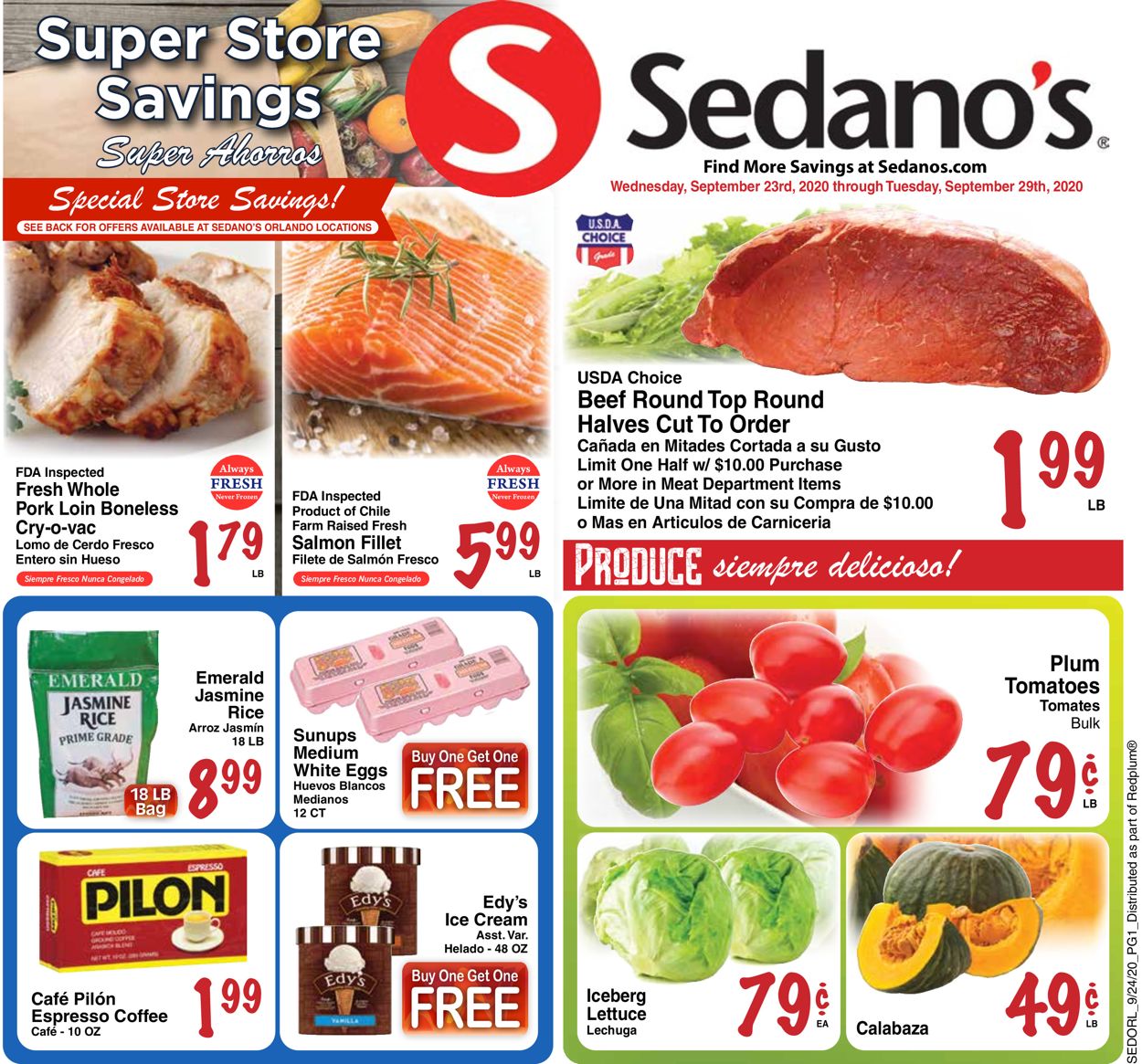 Sedano's Weekly Ad Circular - valid 09/23-09/29/2020