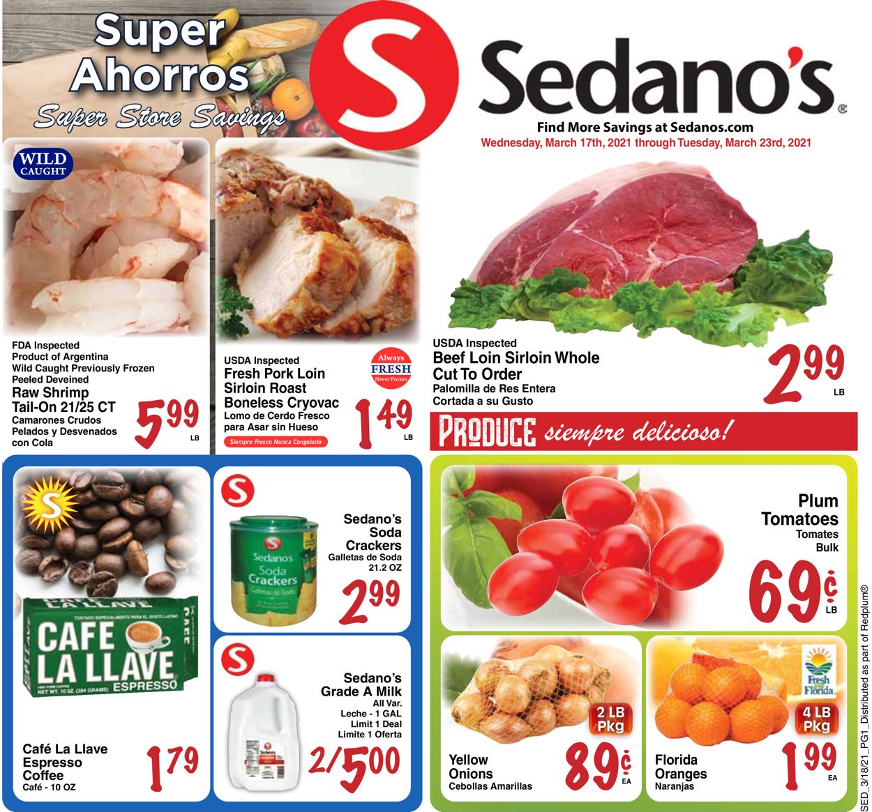Sedano's Weekly Ad Circular - valid 03/17-03/23/2021