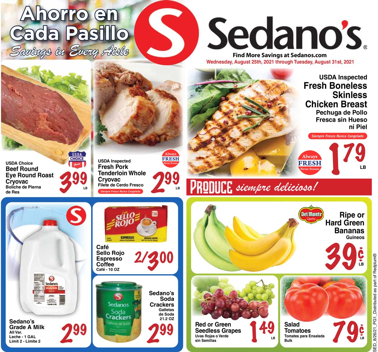 Sedano's Weekly Ad Circular - valid 08/25-08/31/2021