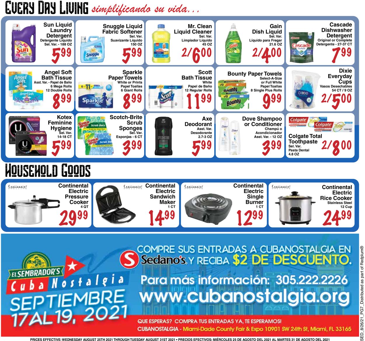 Sedano's Weekly Ad Circular - valid 08/25-08/31/2021 (Page 7)