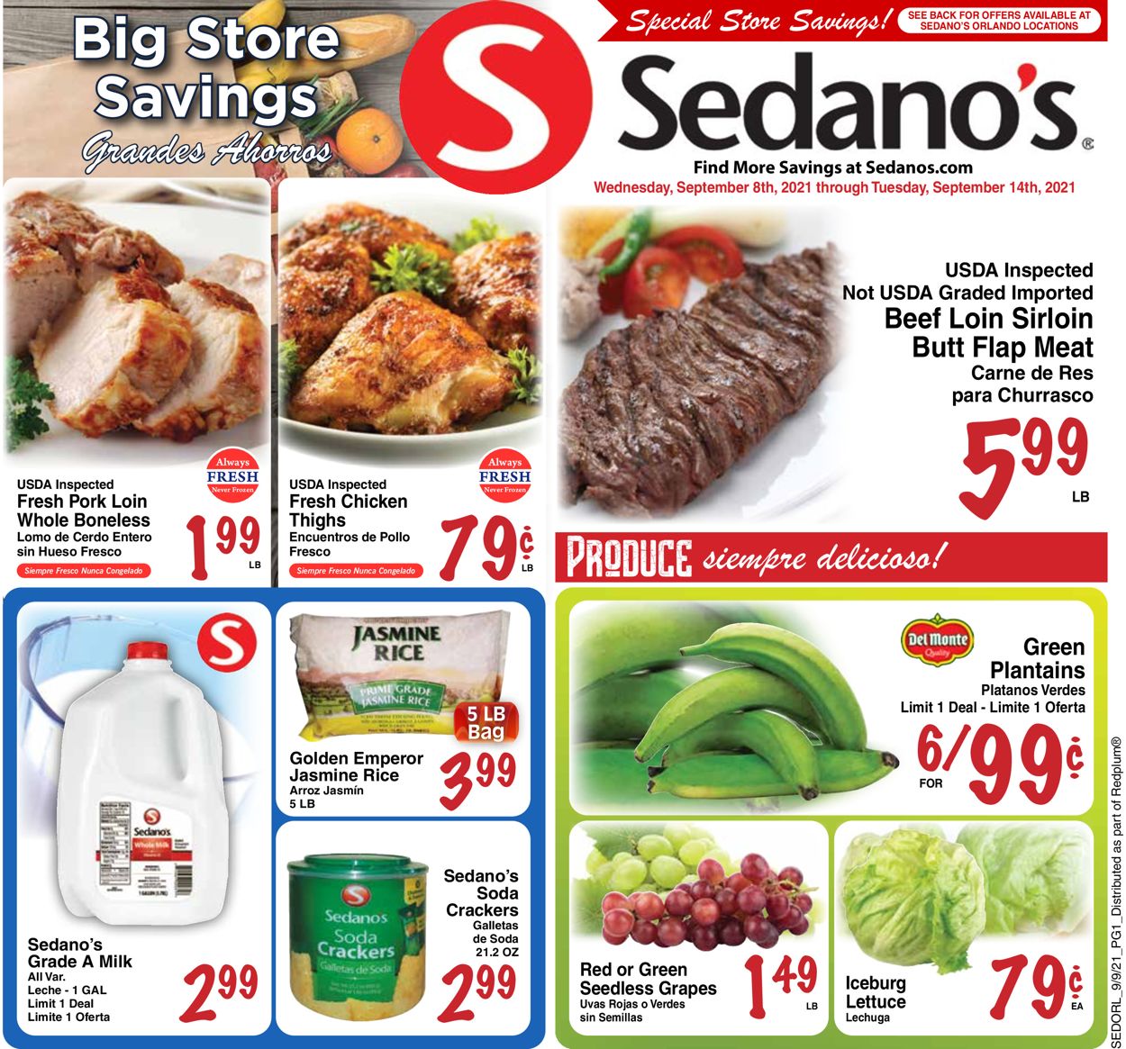 Sedano's Weekly Ad Circular - valid 09/08-09/14/2021