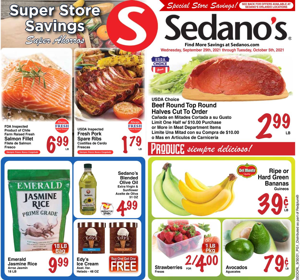 Sedano's Weekly Ad Circular - valid 09/29-10/05/2021