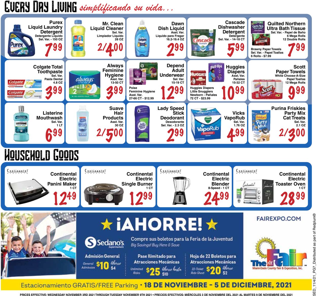 Sedano's Weekly Ad Circular - valid 11/03-11/09/2021 (Page 7)
