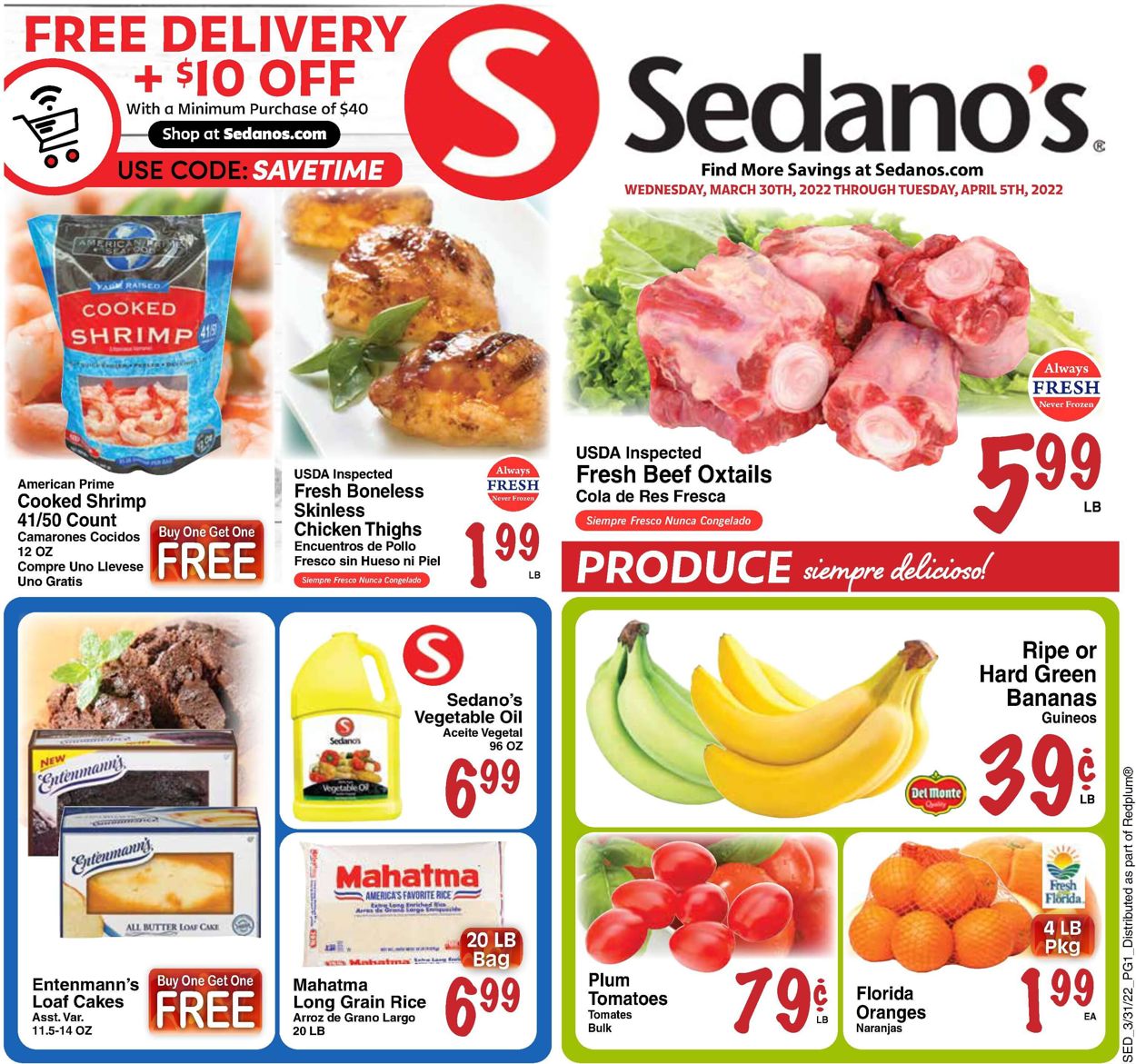 Sedano's Weekly Ad Circular - valid 03/30-04/05/2022