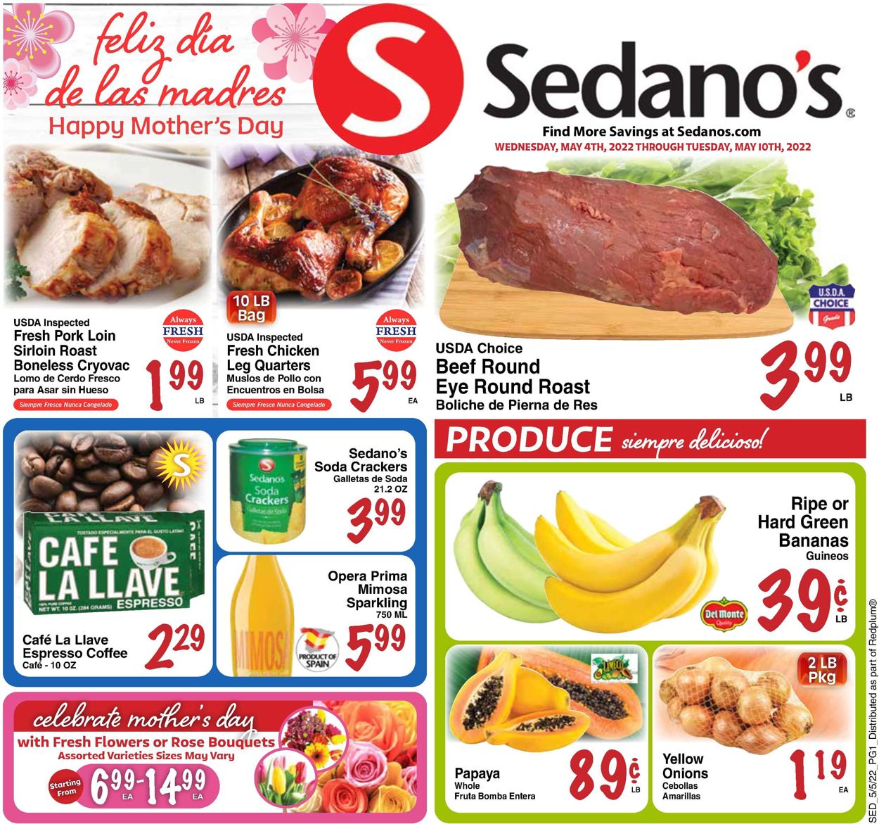 Sedano's Weekly Ad Circular - valid 05/04-05/10/2022