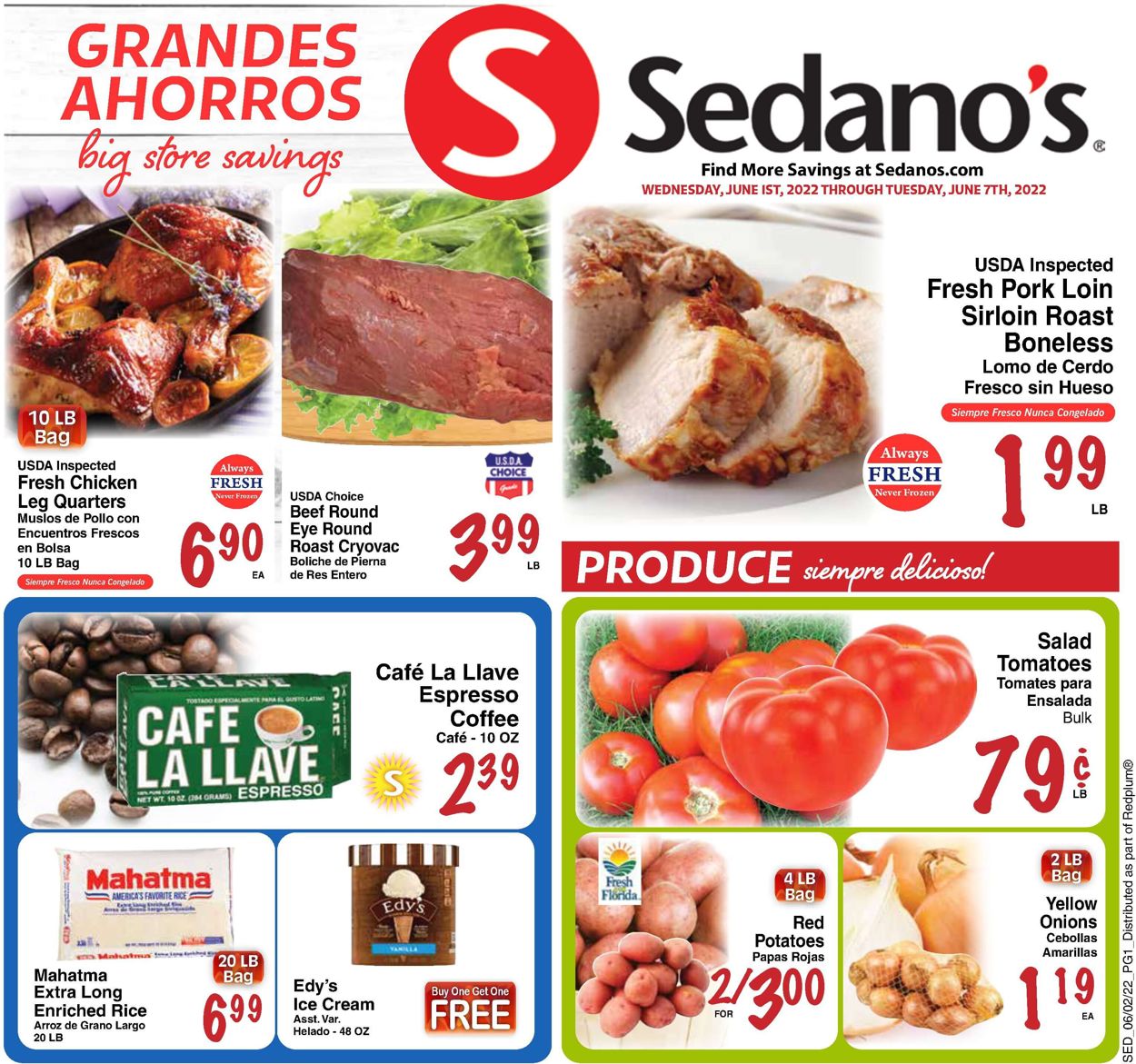 Sedano's Weekly Ad Circular - valid 06/01-06/07/2022