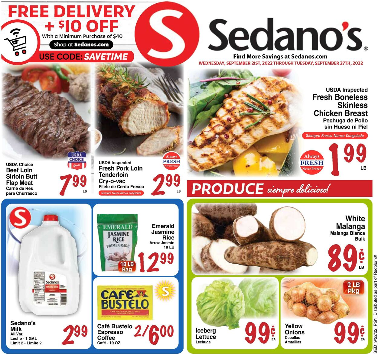 Sedano's Weekly Ad Circular - valid 09/21-09/27/2022