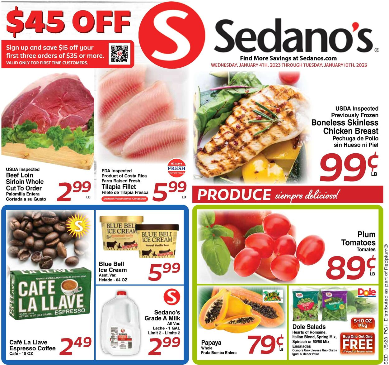 Sedano's Weekly Ad Circular - valid 01/04-01/11/2023