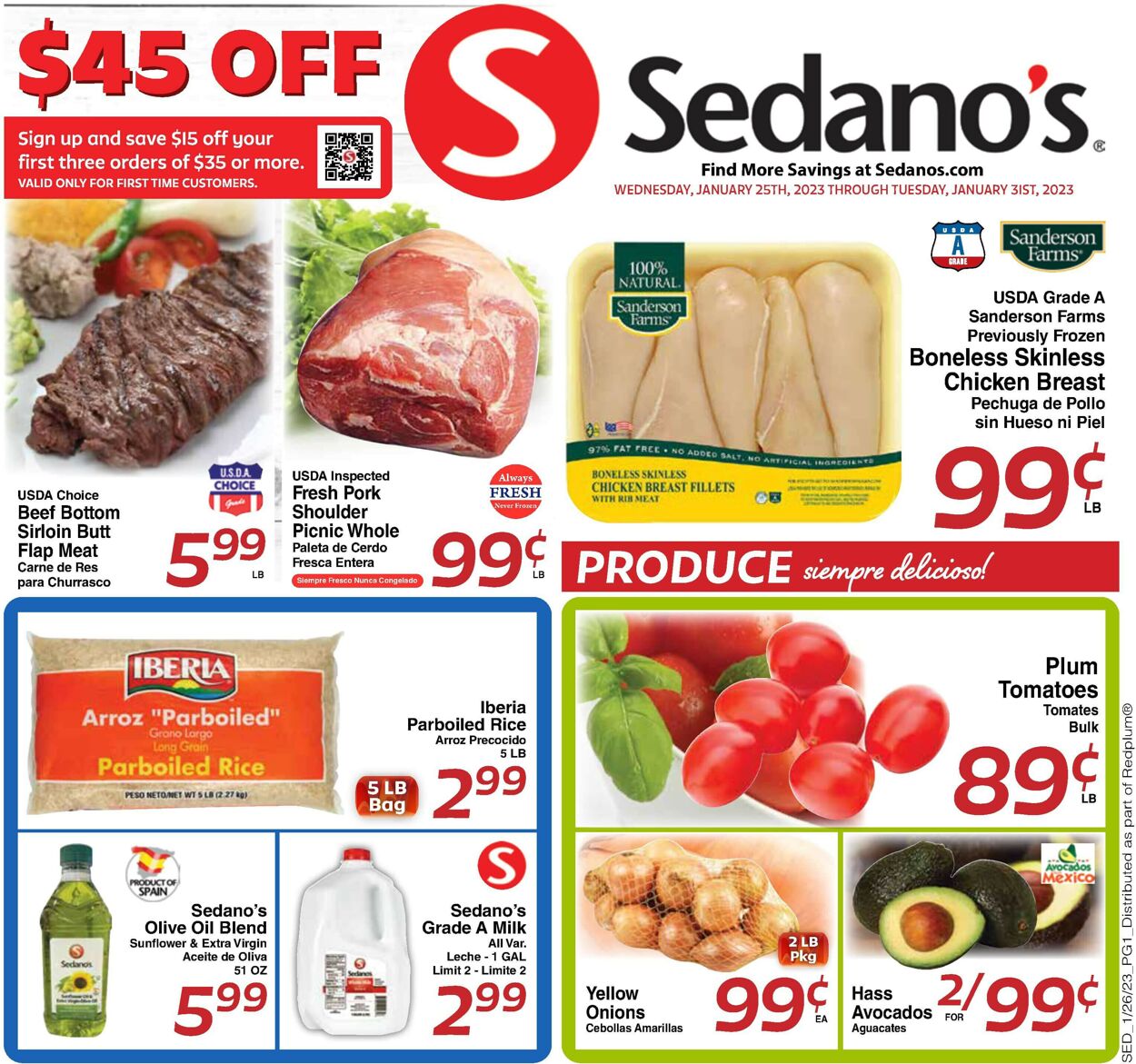 Sedano's Weekly Ad Circular - valid 01/25-01/31/2023