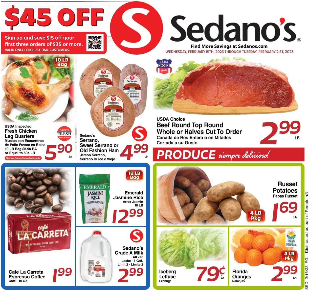 Sedano's Weekly Ad Circular - valid 02/15-02/21/2023