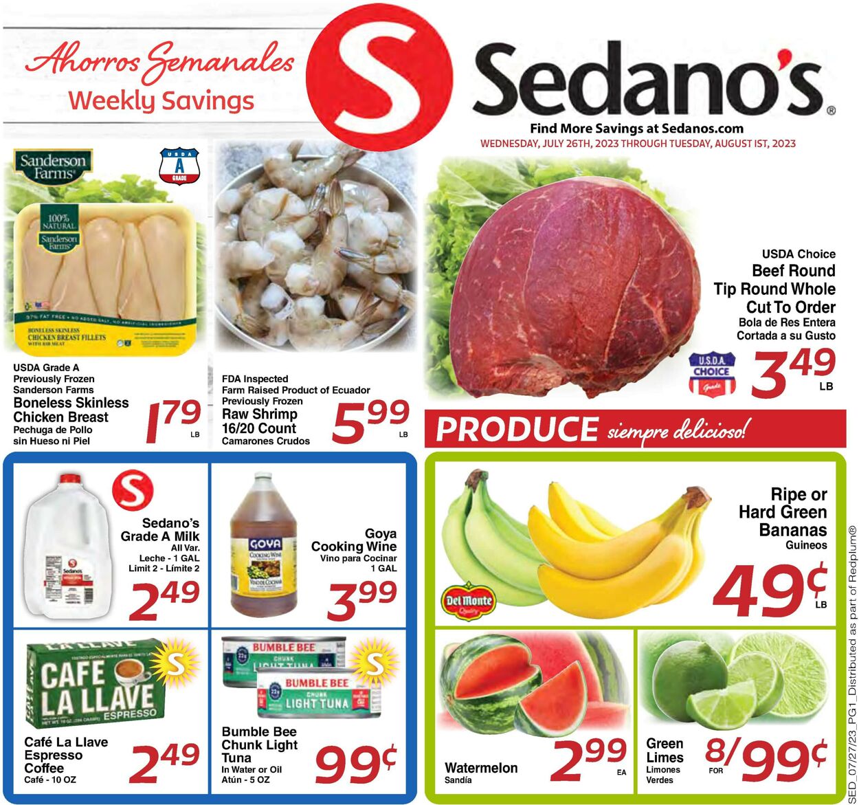 Sedano's Weekly Ad Circular - valid 07/26-08/01/2023