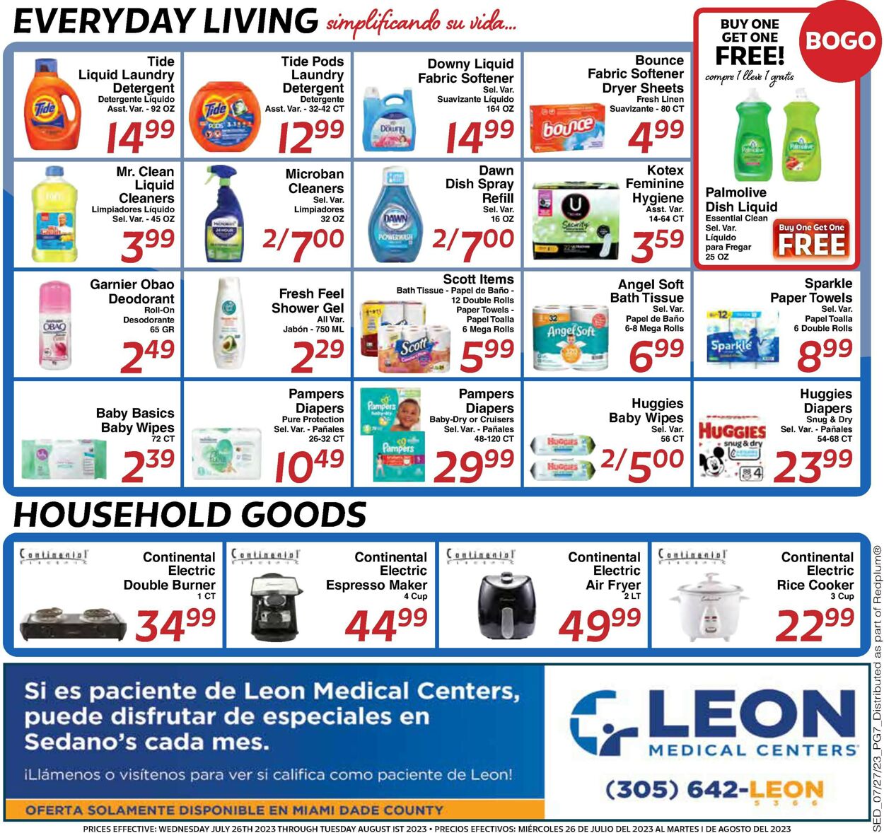 Sedano's Weekly Ad Circular - valid 07/26-08/01/2023 (Page 7)