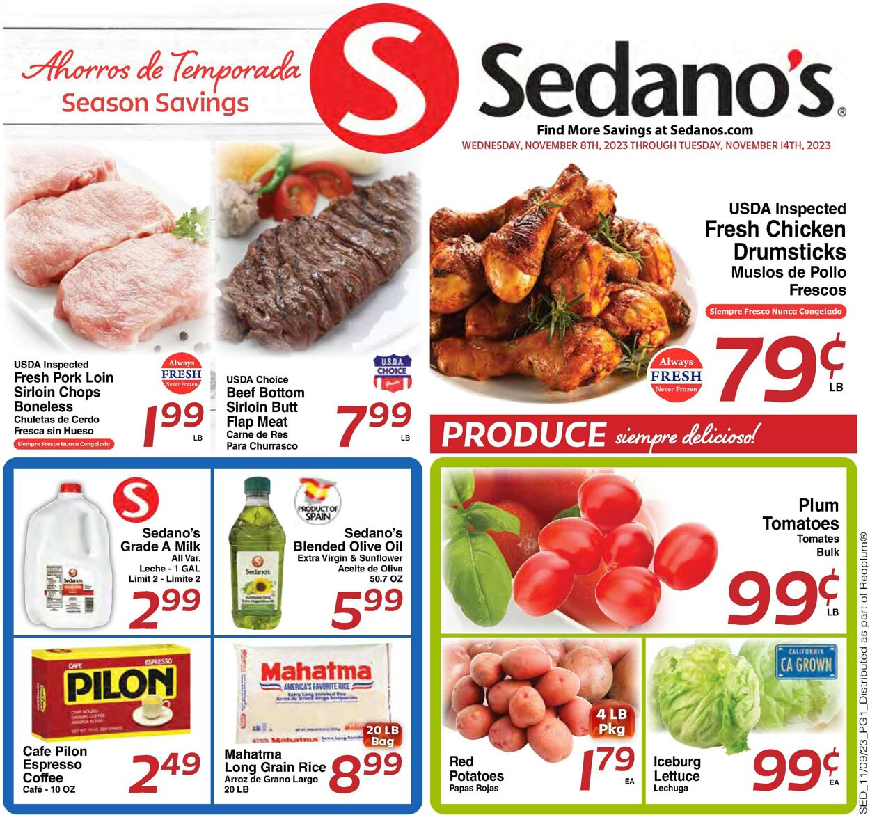 Sedano's Weekly Ad Circular - valid 11/08-11/14/2023 (Page 2)
