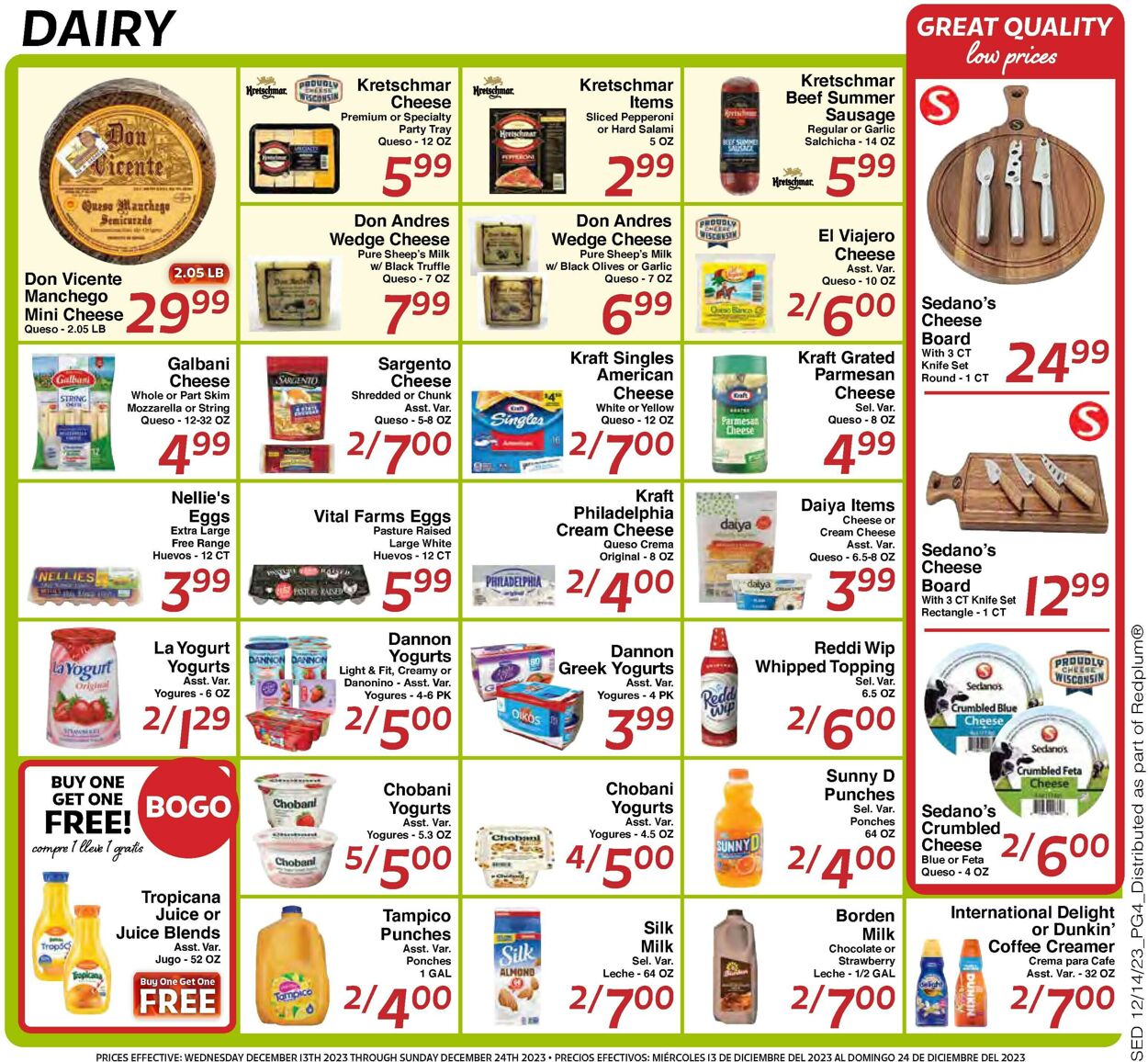 Sedano's Weekly Ad Circular - valid 12/13-12/24/2023 (Page 4)