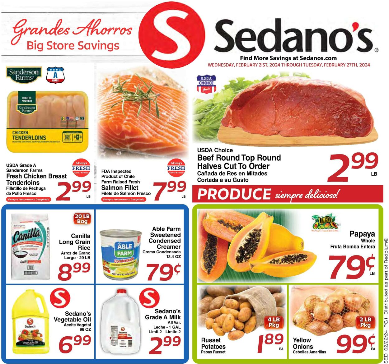 Sedano's Weekly Ad Circular - valid 02/21-02/27/2024