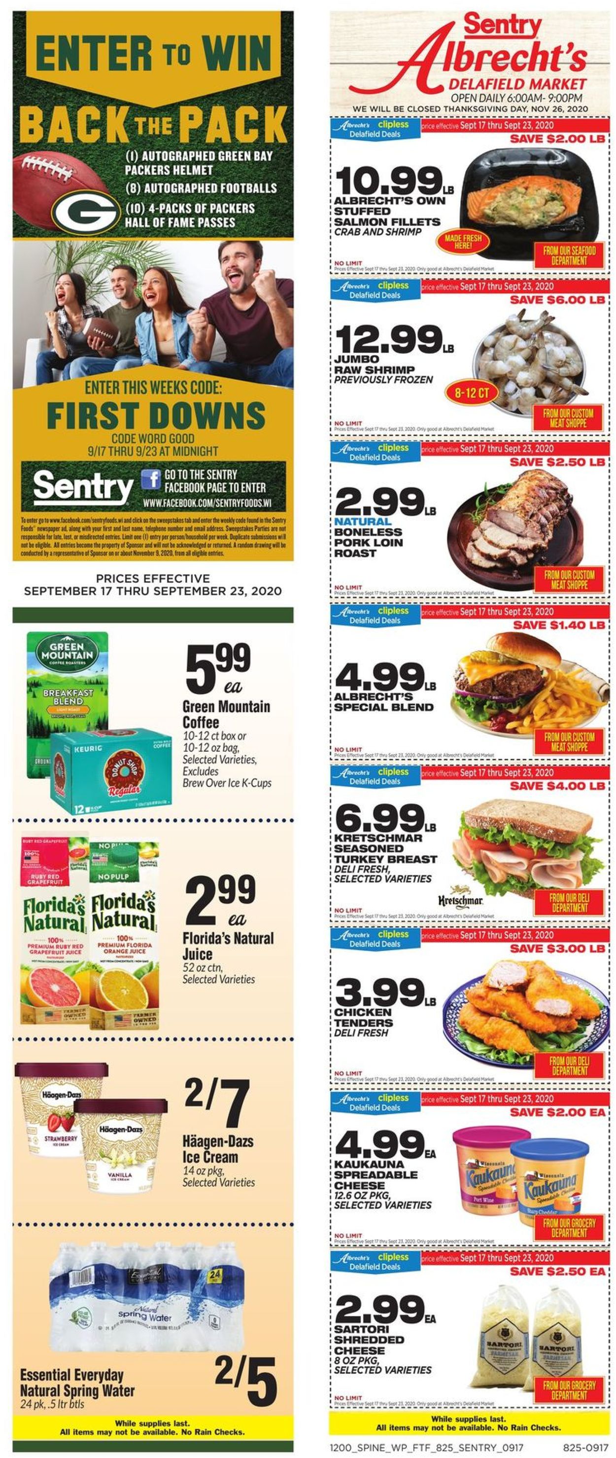 Sentry Weekly Ad Circular - valid 09/17-09/23/2020