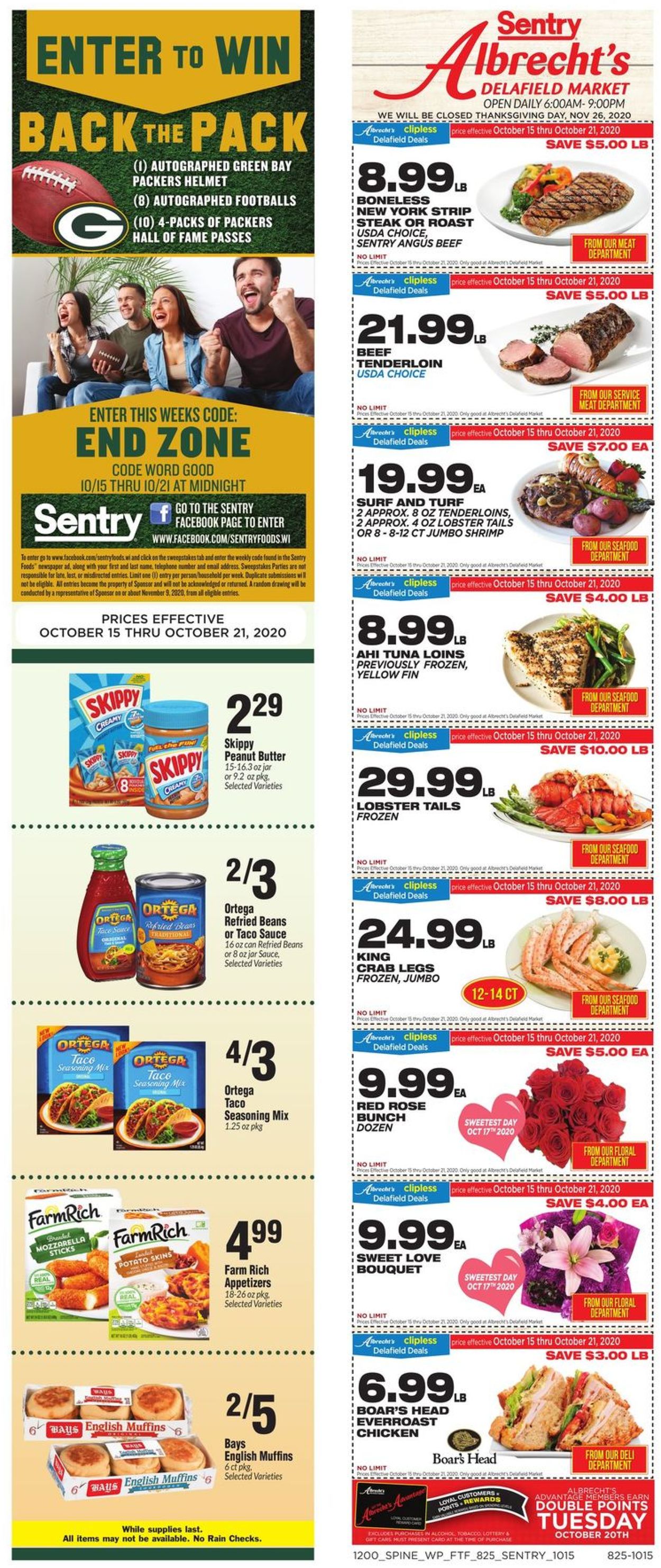 Sentry Weekly Ad Circular - valid 10/15-10/21/2020