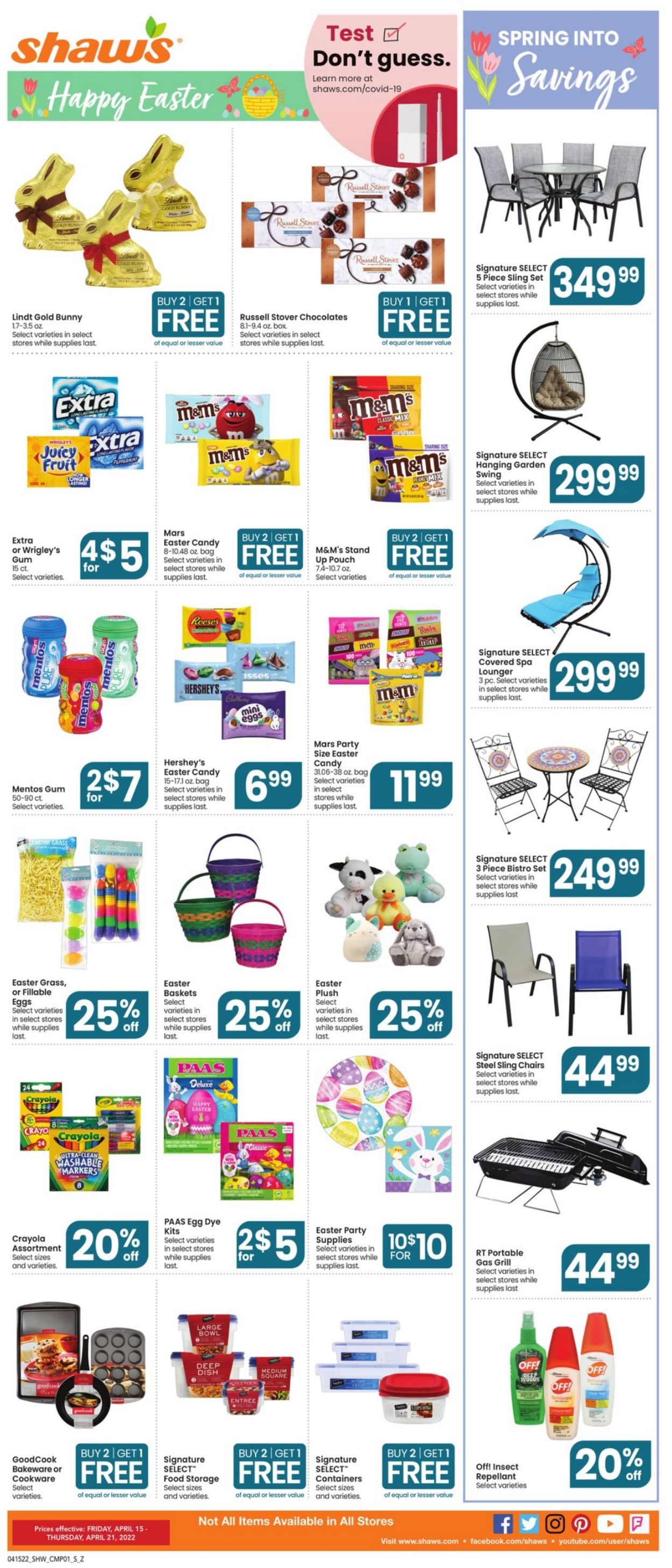 Shaw’s EASTER 2022 Weekly Ad Circular - valid 04/15-04/21/2022 (Page 5)