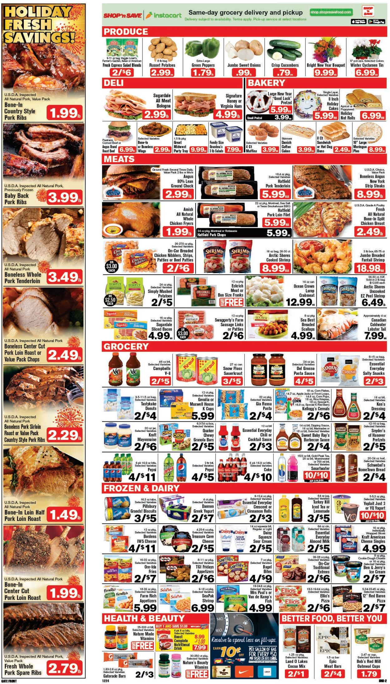 Shop ‘n Save (Pittsburgh) Weekly Ad Circular - valid 12/24-12/30/2020 (Page 2)