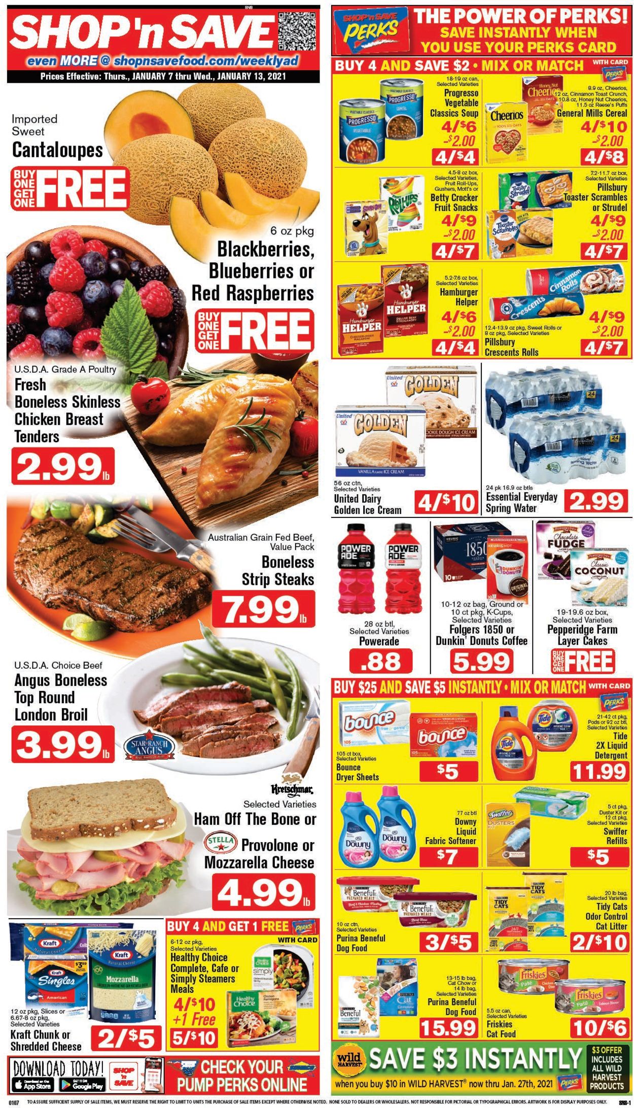 Shop ‘n Save (Pittsburgh) Weekly Ad Circular - valid 01/07-01/13/2021
