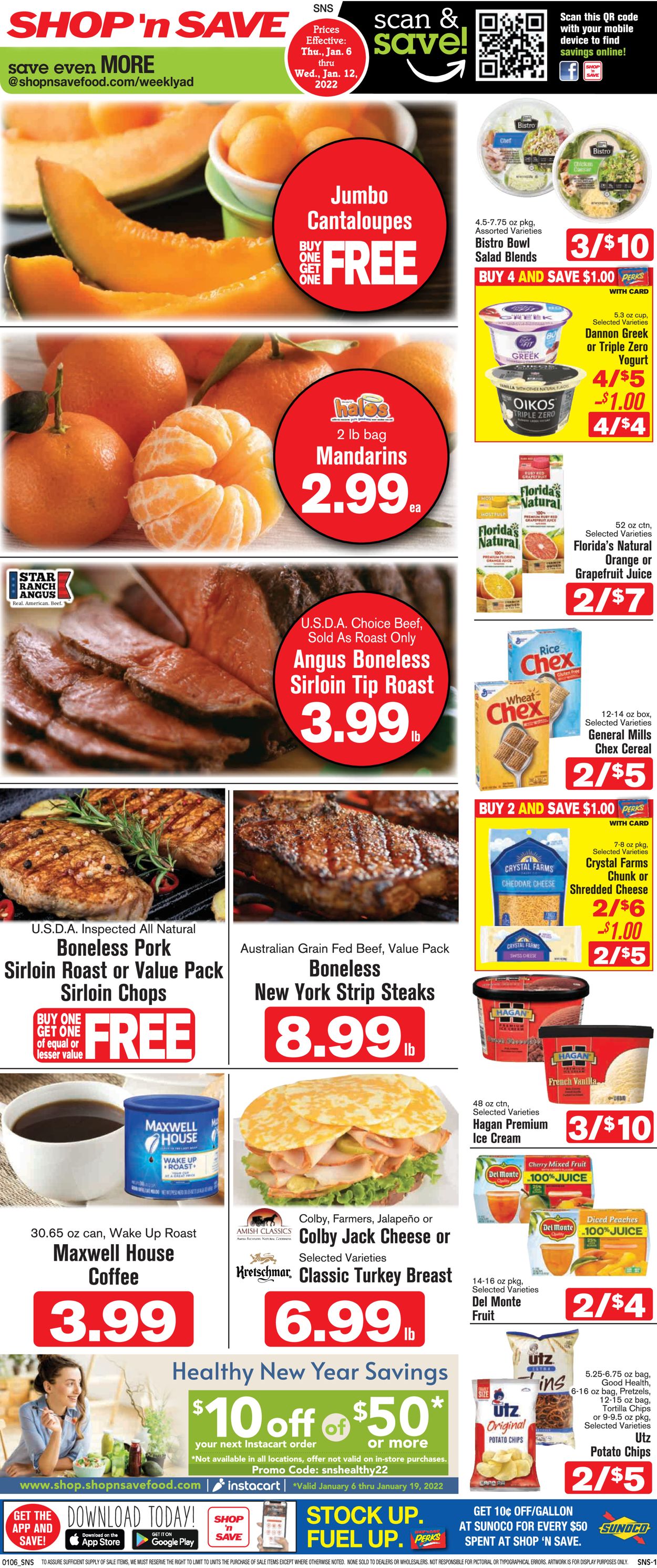Shop ‘n Save (Pittsburgh) Weekly Ad Circular - valid 01/06-01/12/2022