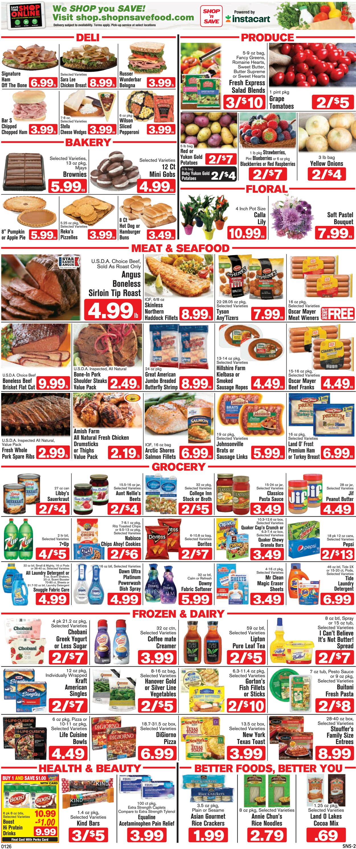 Shop ‘n Save (Pittsburgh) Weekly Ad Circular - valid 01/26-02/01/2023 (Page 2)