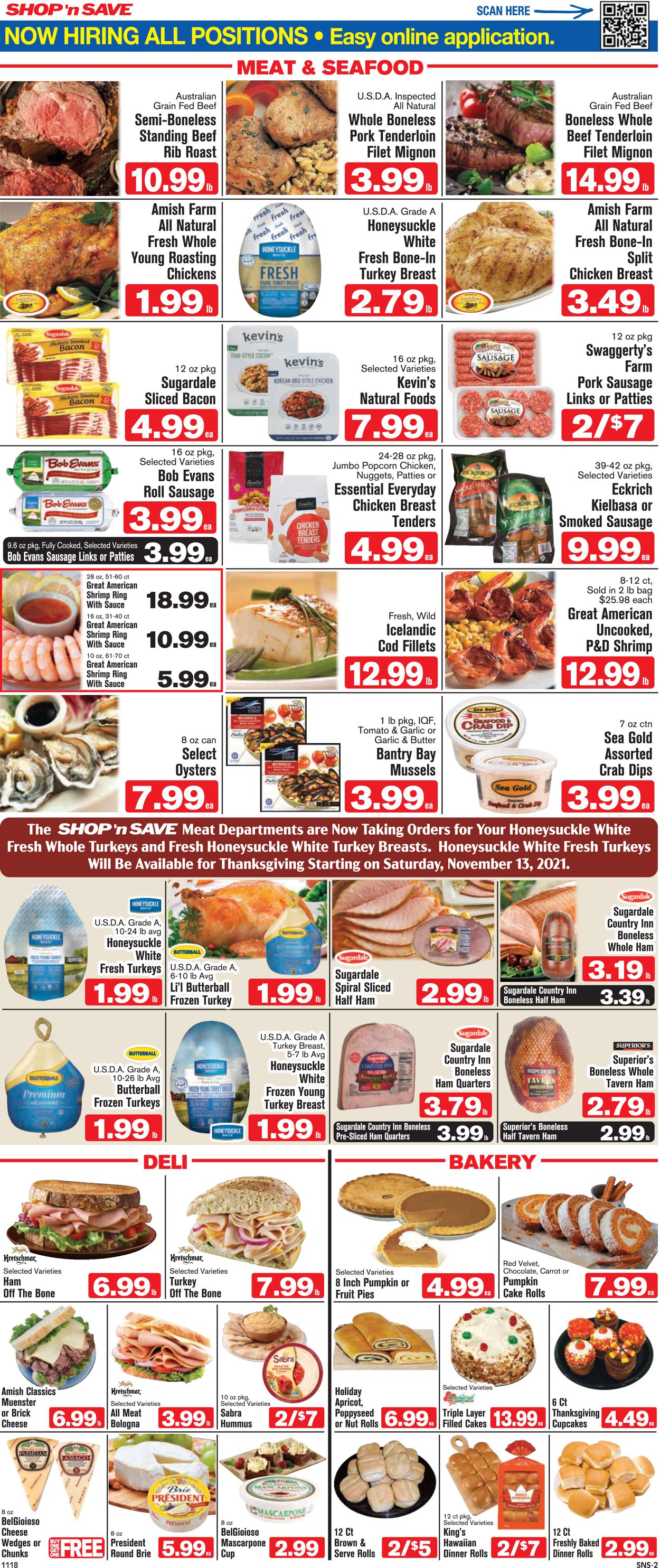 Shop ‘n Save Weekly Ad Circular - valid 11/18-11/24/2021 (Page 2)
