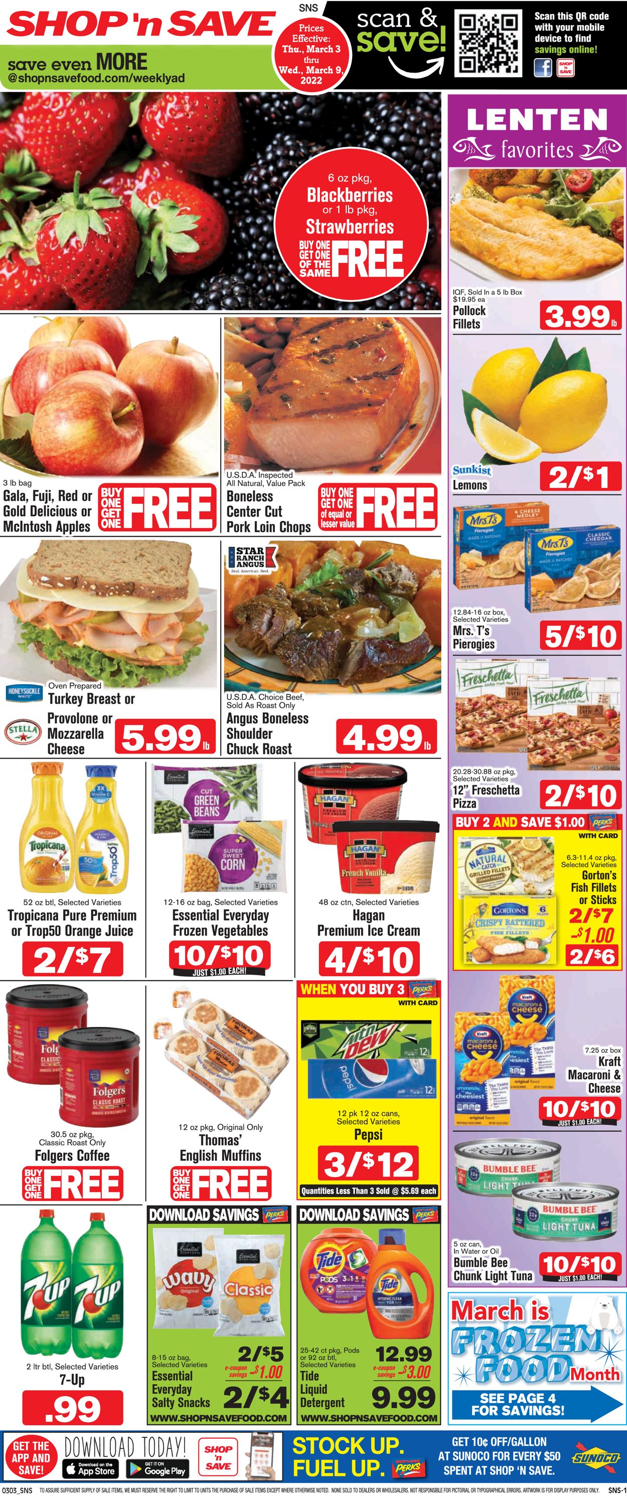 Shop ‘n Save Weekly Ad Circular - valid 03/03-03/09/2022