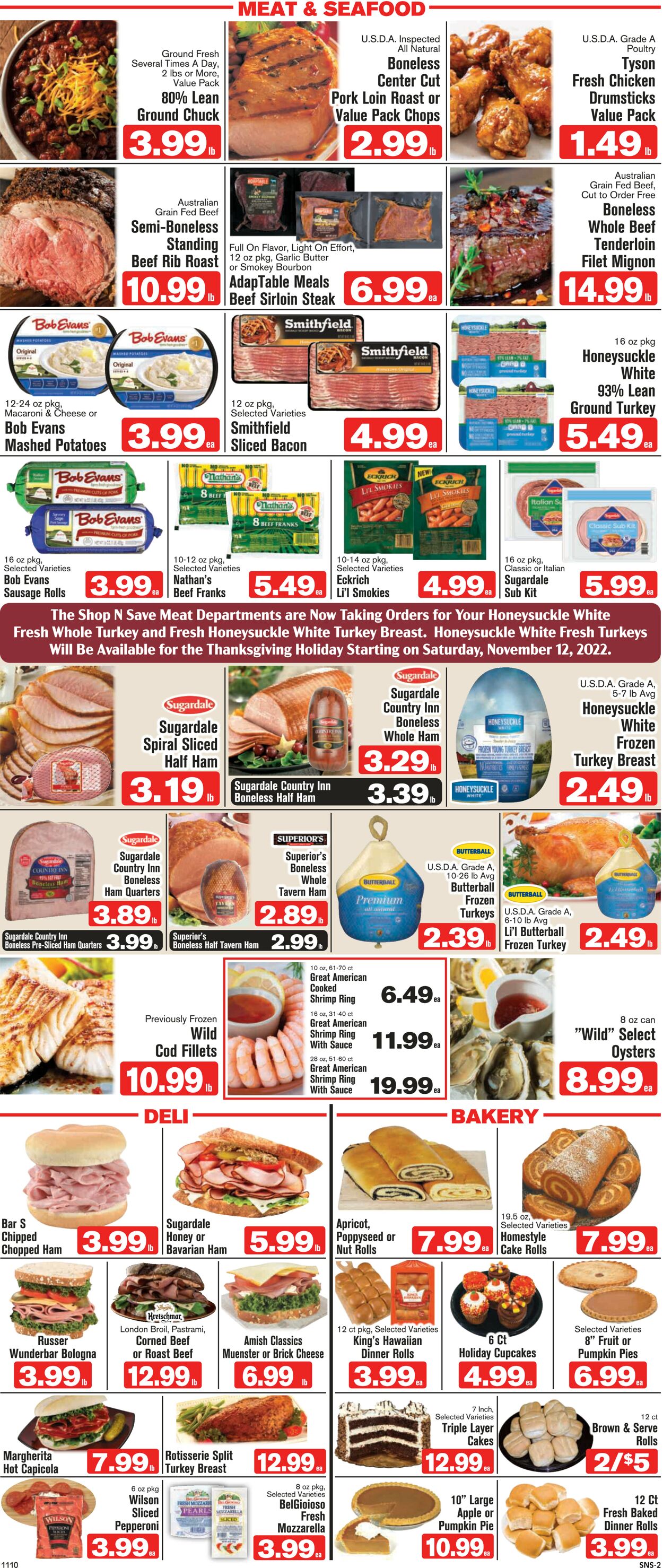 Shop ‘n Save Weekly Ad Circular - valid 11/10-11/16/2022 (Page 2)