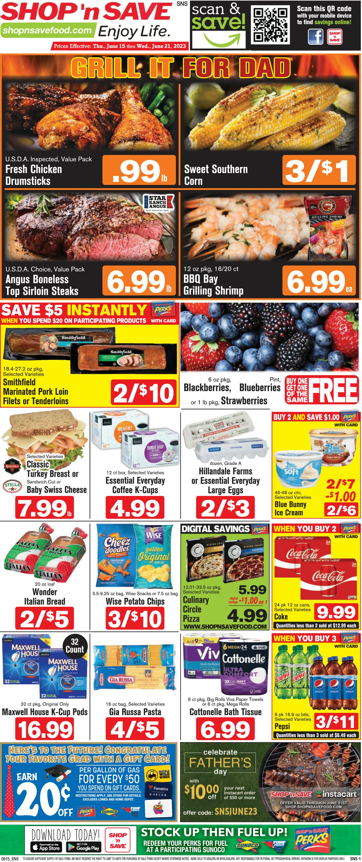 Shop ‘n Save Weekly Ad Circular - valid 06/15-06/21/2023