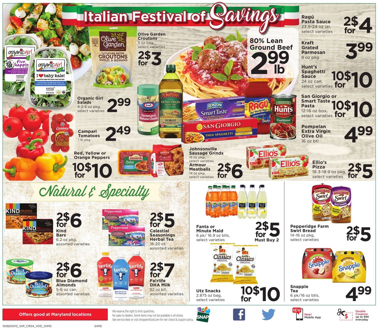 Shoppers Food & Pharmacy Weekly Ad Circular - valid 10/08-10/14/2020 (Page 4)