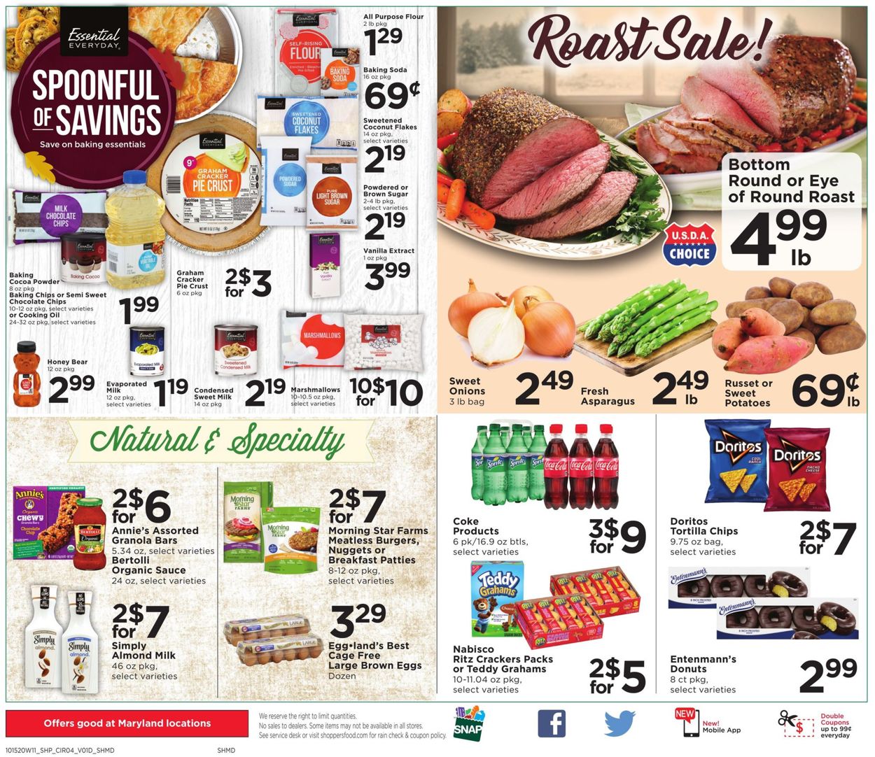 Shoppers Food & Pharmacy Weekly Ad Circular - valid 10/15-10/21/2020 (Page 4)