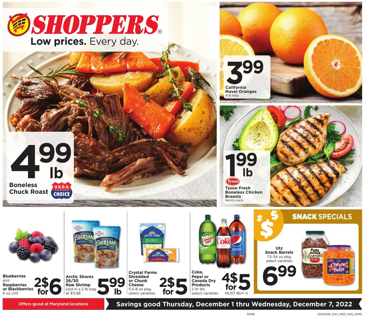 Shoppers Food & Pharmacy Weekly Ad Circular - valid 12/01-12/07/2022