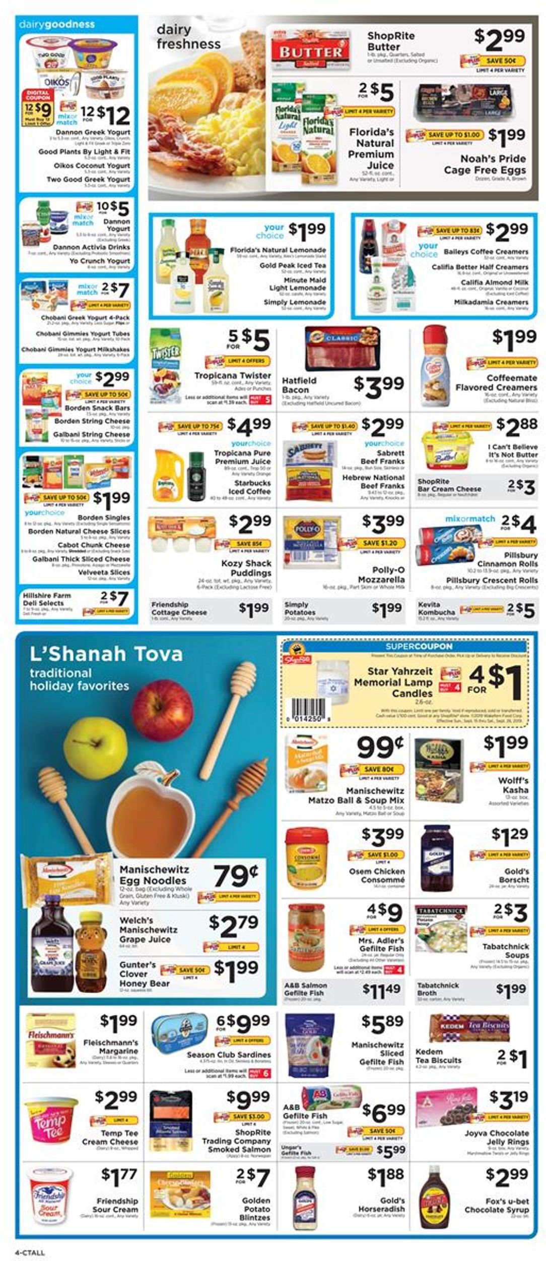 ShopRite Weekly Ad Circular - valid 09/15-09/21/2019 (Page 4)
