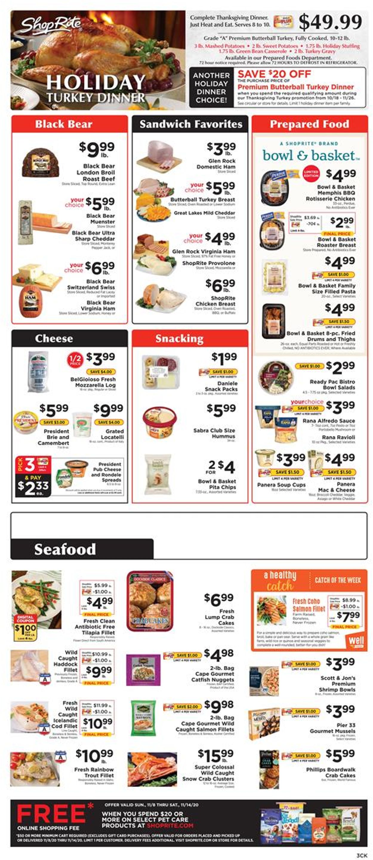 ShopRite Holiday Weekly Ad Circular - valid 11/08-11/14/2020 (Page 3)