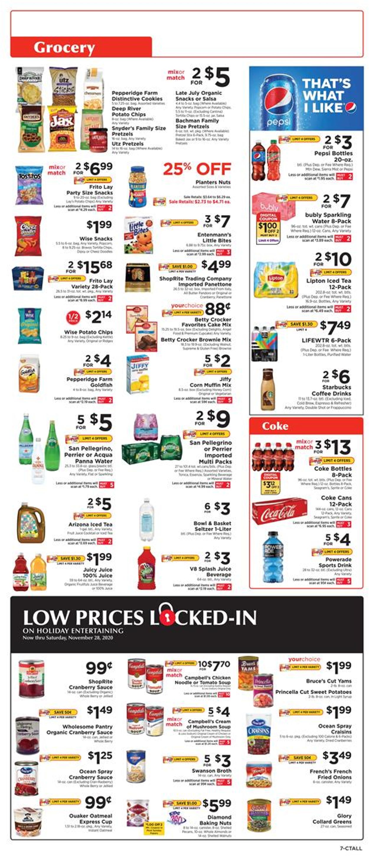 ShopRite Holiday Weekly Ad Circular - valid 11/08-11/14/2020 (Page 7)