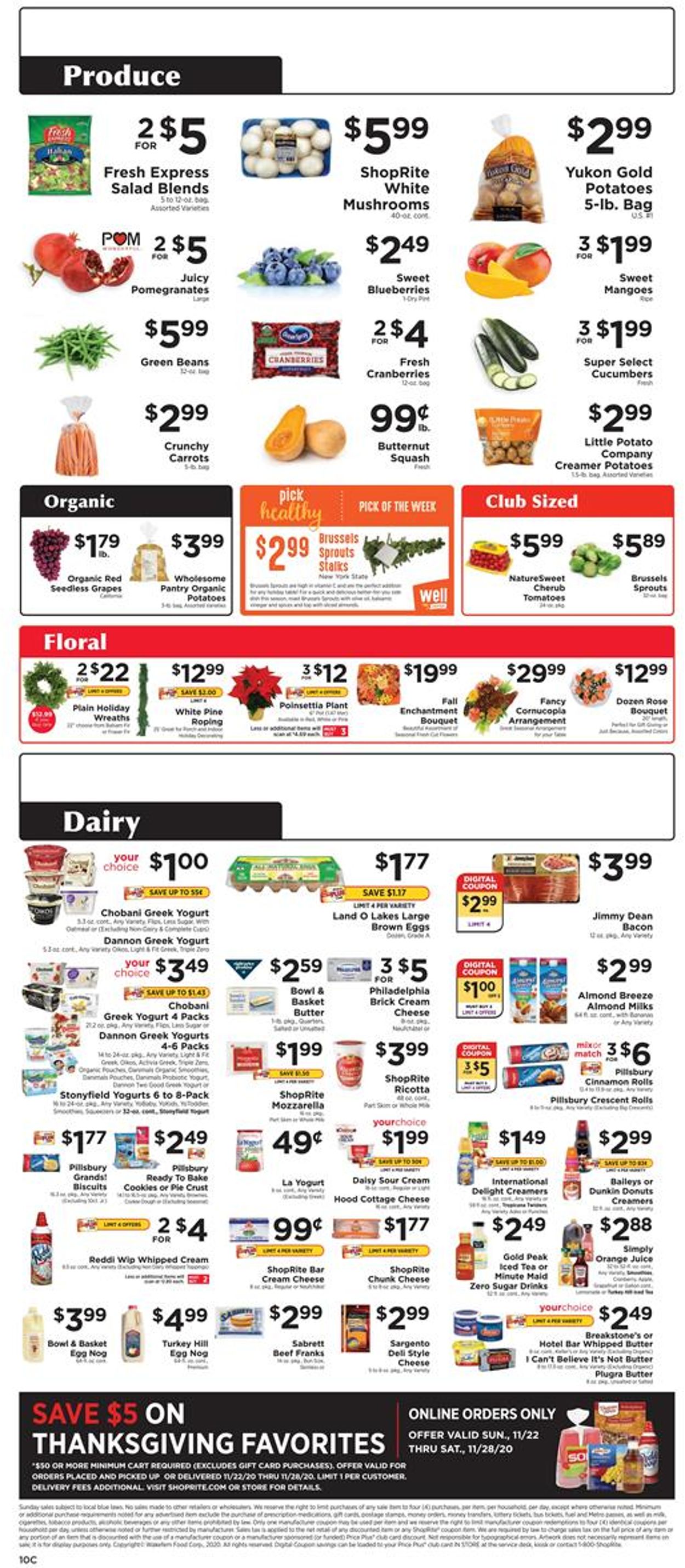 ShopRite Thanksgiving 2020 Weekly Ad Circular - valid 11/22-11/28/2020 (Page 10)