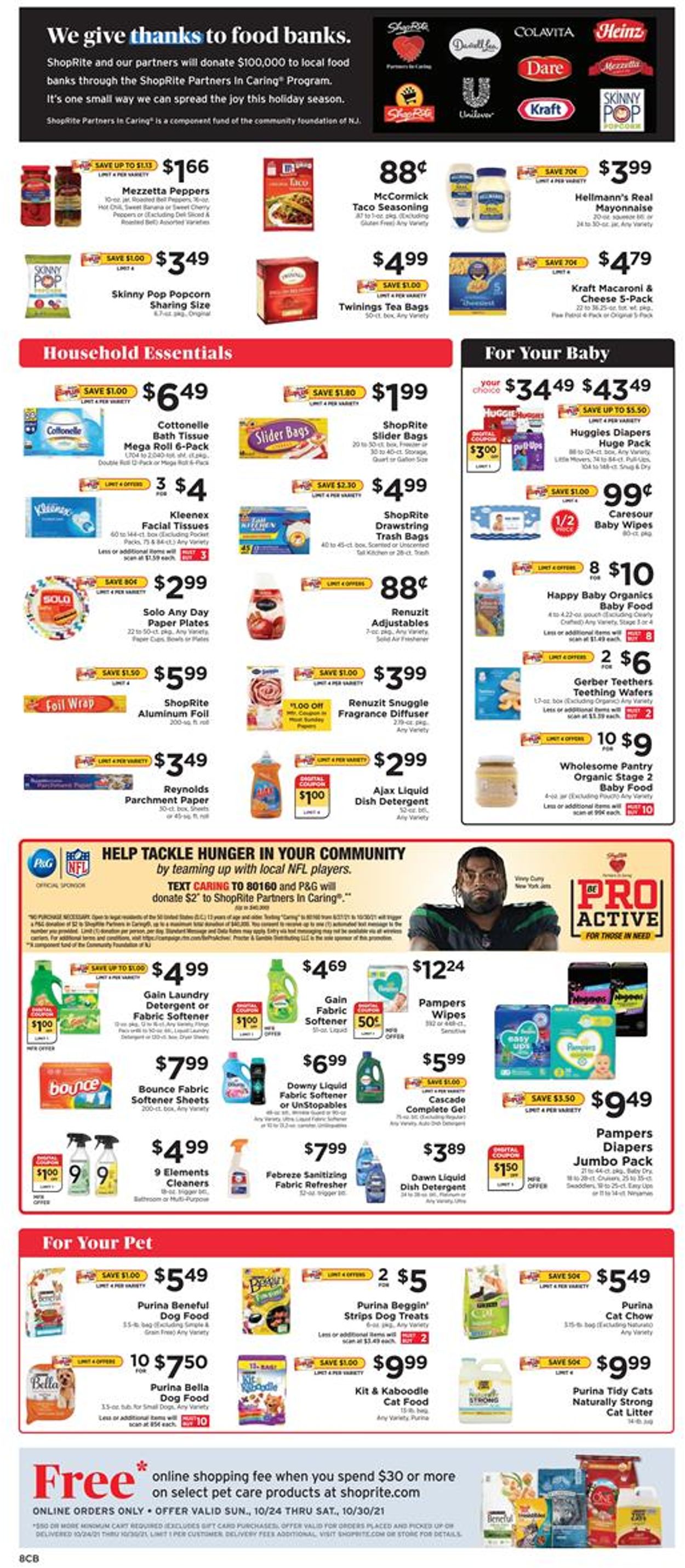 ShopRite Weekly Ad Circular - valid 10/24-10/30/2021 (Page 8)