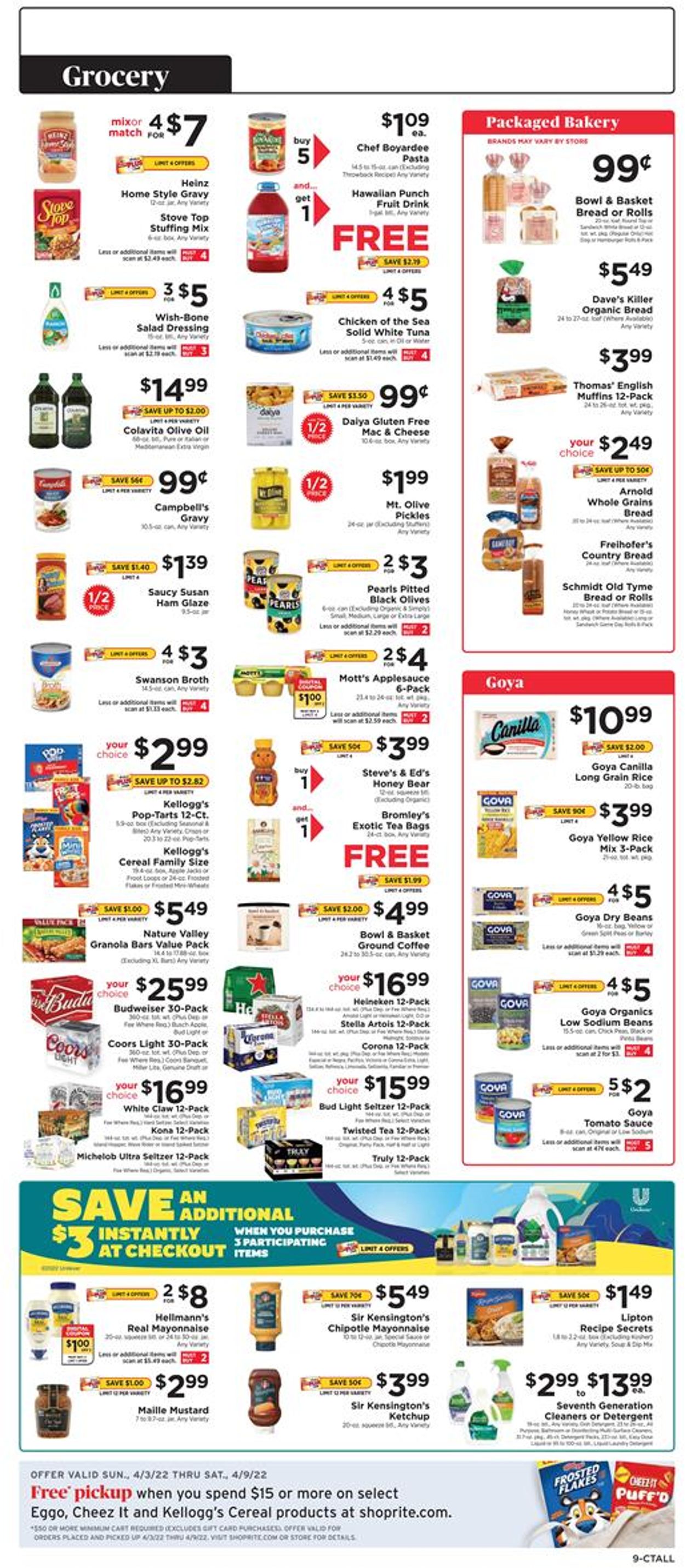 ShopRite Weekly Ad Circular - valid 04/03-04/09/2022 (Page 9)