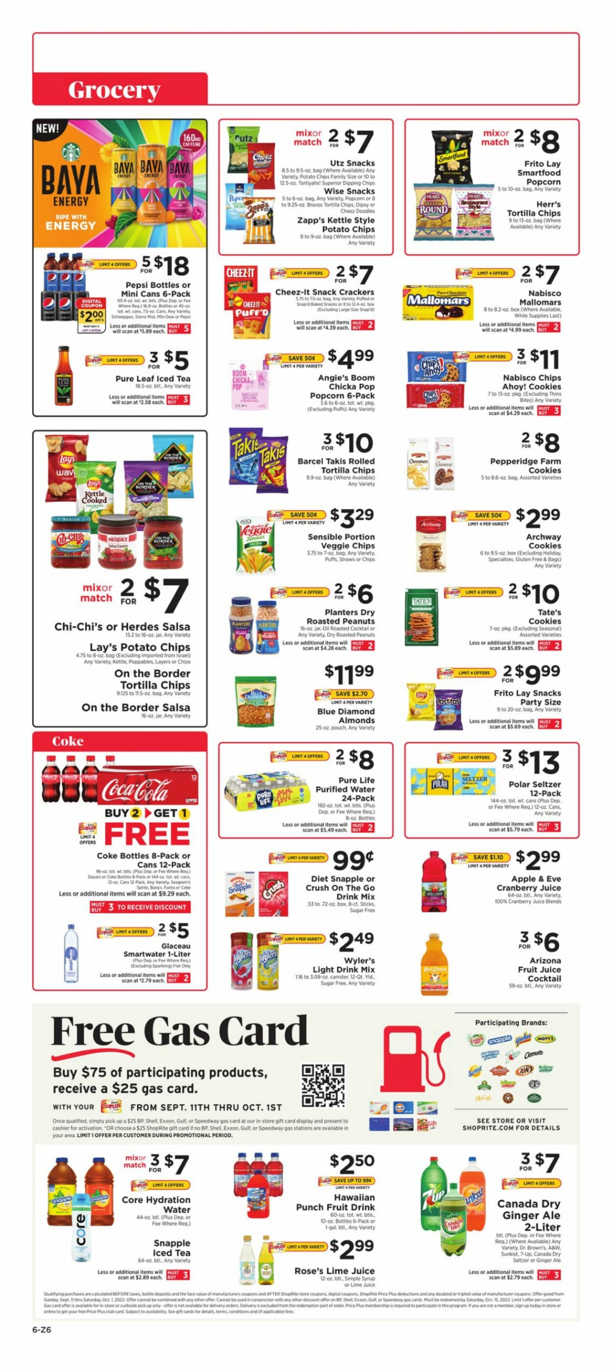 ShopRite Weekly Ad Circular - valid 09/18-09/24/2022 (Page 6)