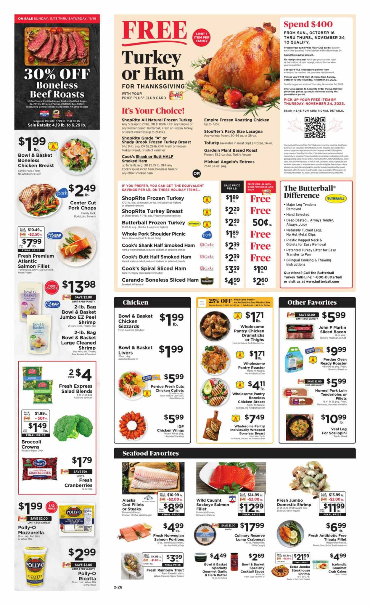 ShopRite Weekly Ad Circular - valid 11/13-11/19/2022 (Page 2)