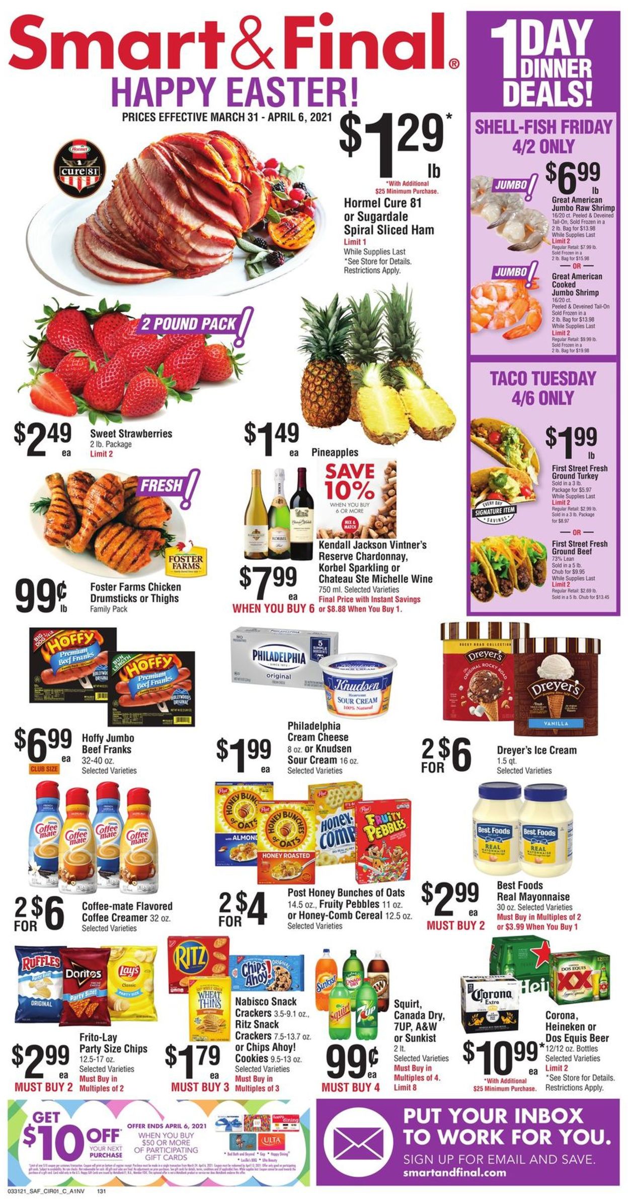 Smart and Final Easter 2021 Weekly Ad Circular - valid 03/31-04/06/2021
