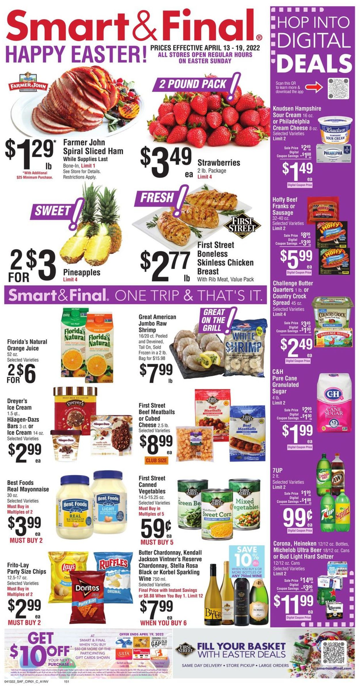 Smart and Final EASTER 2022 Weekly Ad Circular - valid 04/13-04/19/2022