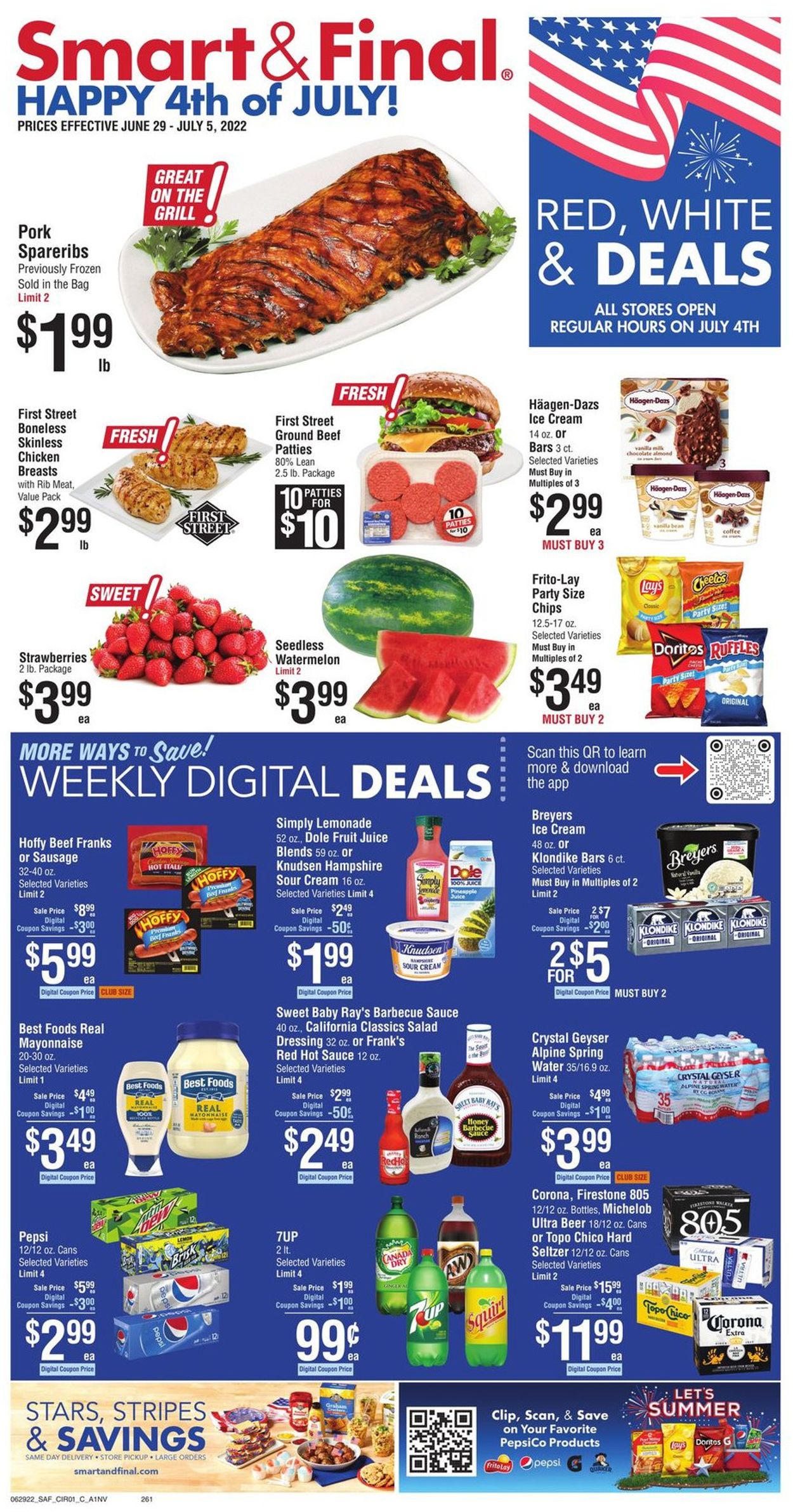 Smart and Final - 4th of July Sale Weekly Ad Circular - valid 06/29-07/05/2022