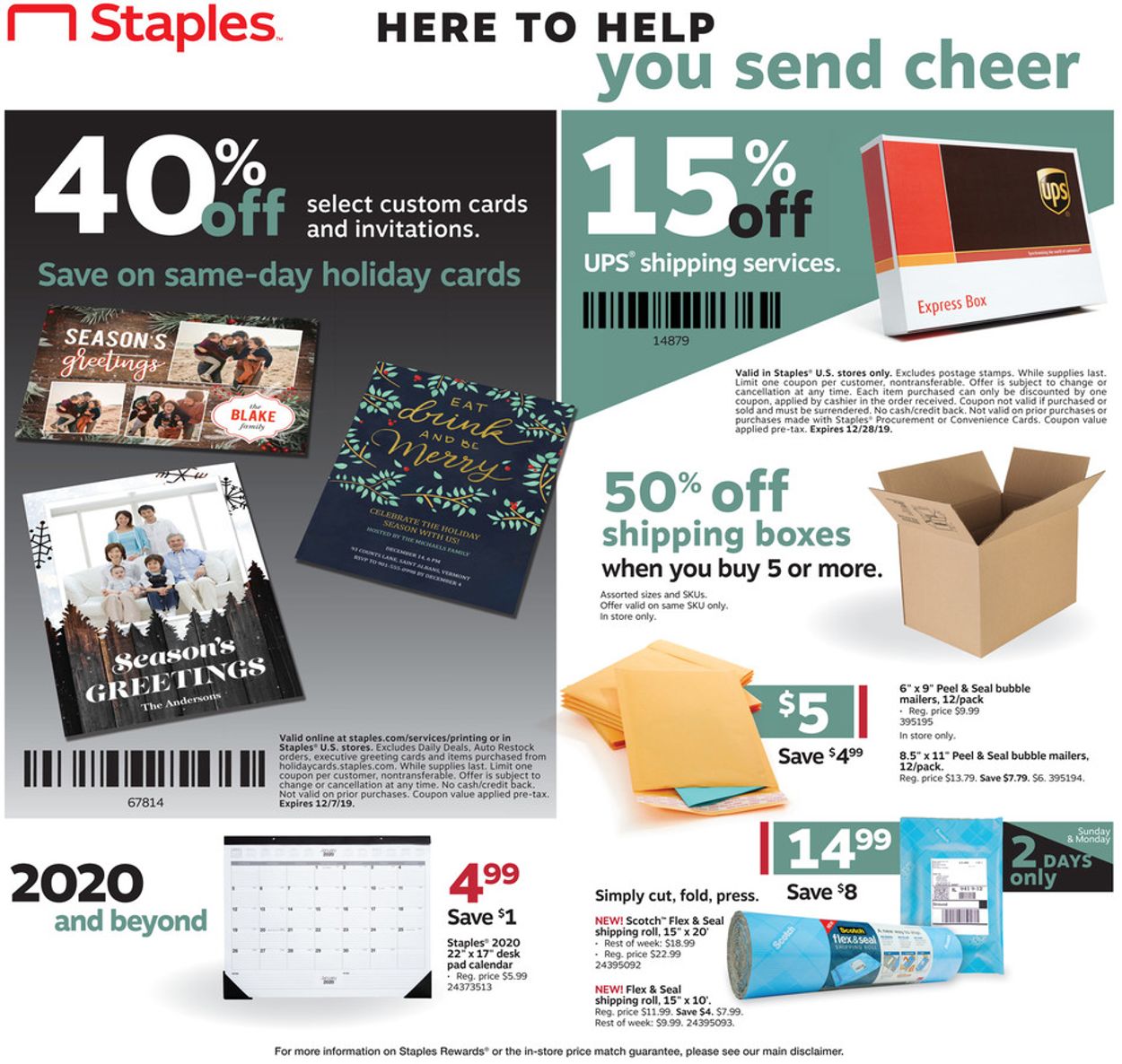 Staples - Cyber Deals 2019 Weekly Ad Circular - valid 12/01-12/07/2019 (Page 8)