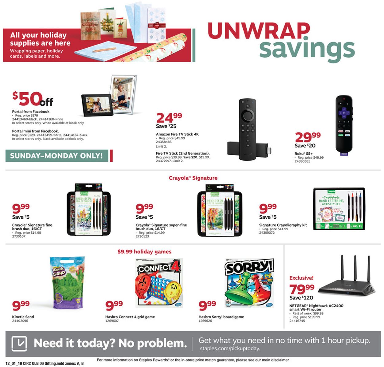 Staples - Cyber Deals 2019 Weekly Ad Circular - valid 12/01-12/07/2019 (Page 14)