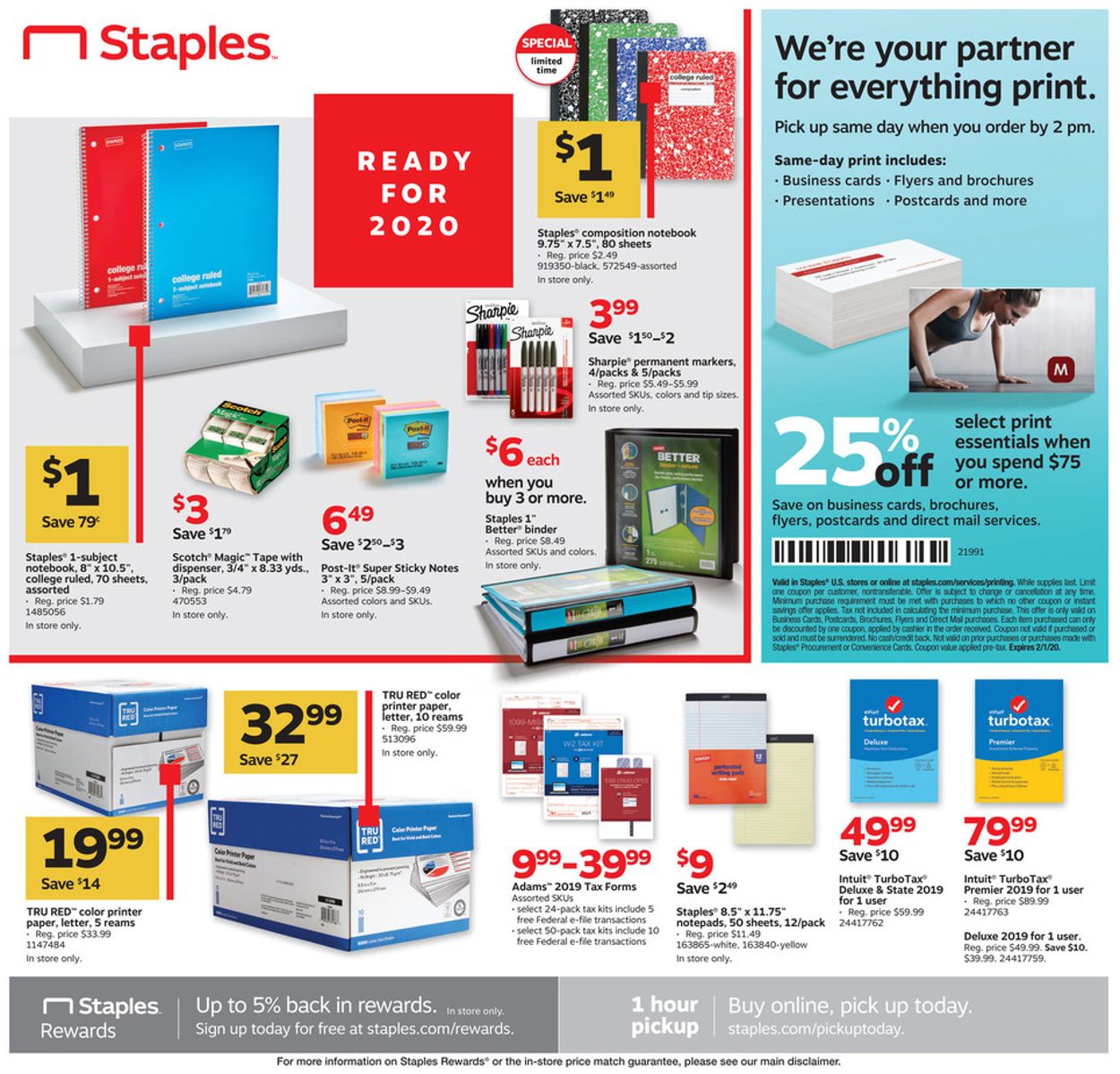 Staples Weekly Ad Circular - valid 01/05-01/11/2020 (Page 8)