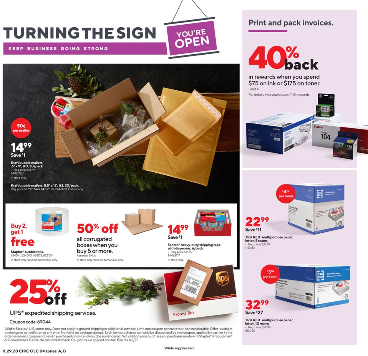 Staples Cyber Monday 2020 Weekly Ad Circular - valid 11/29-12/05/2020 (Page 4)