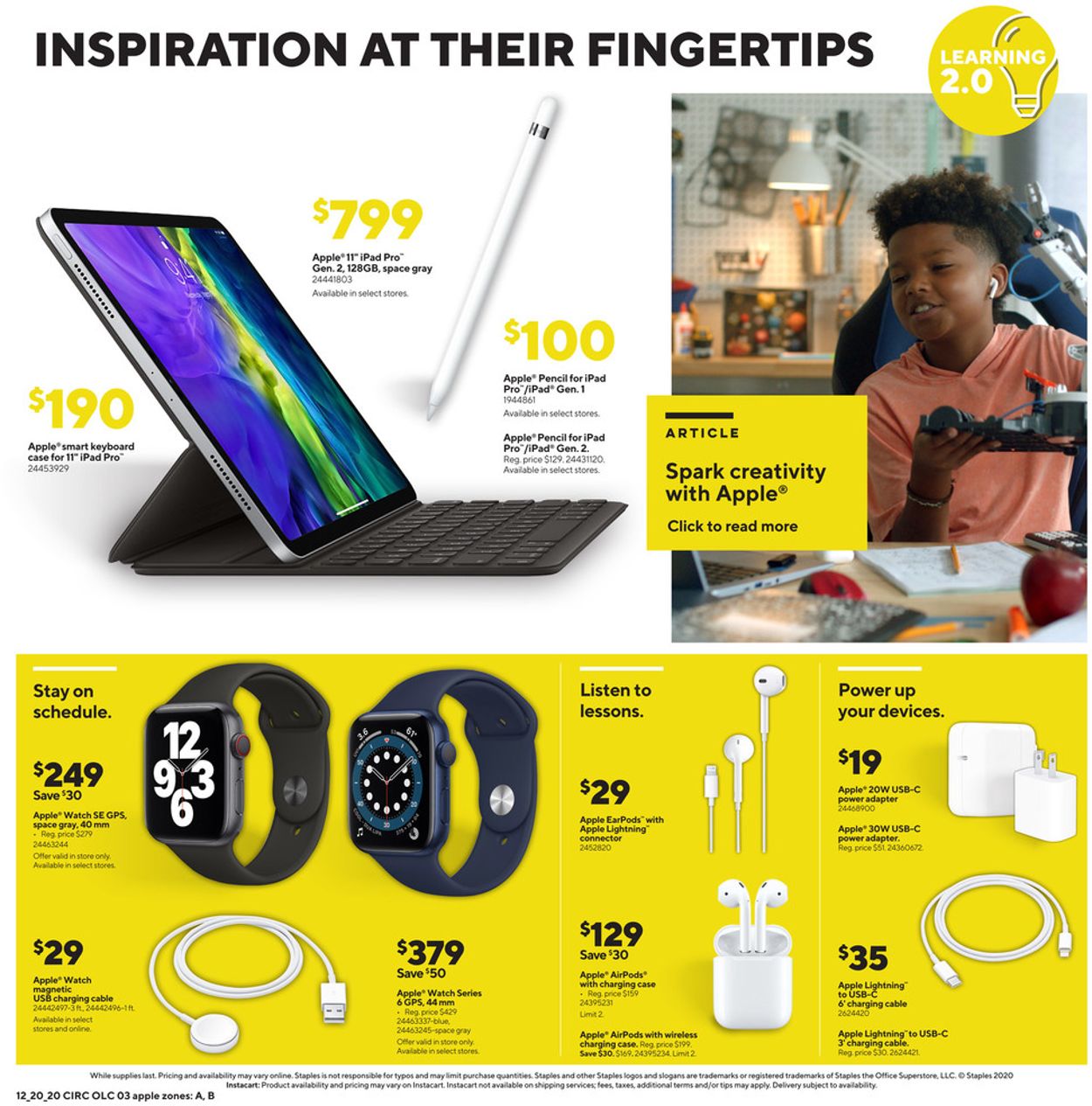 Staples Top Tech Gifts 2020 Weekly Ad Circular - valid 12/20-12/26/2020 (Page 3)